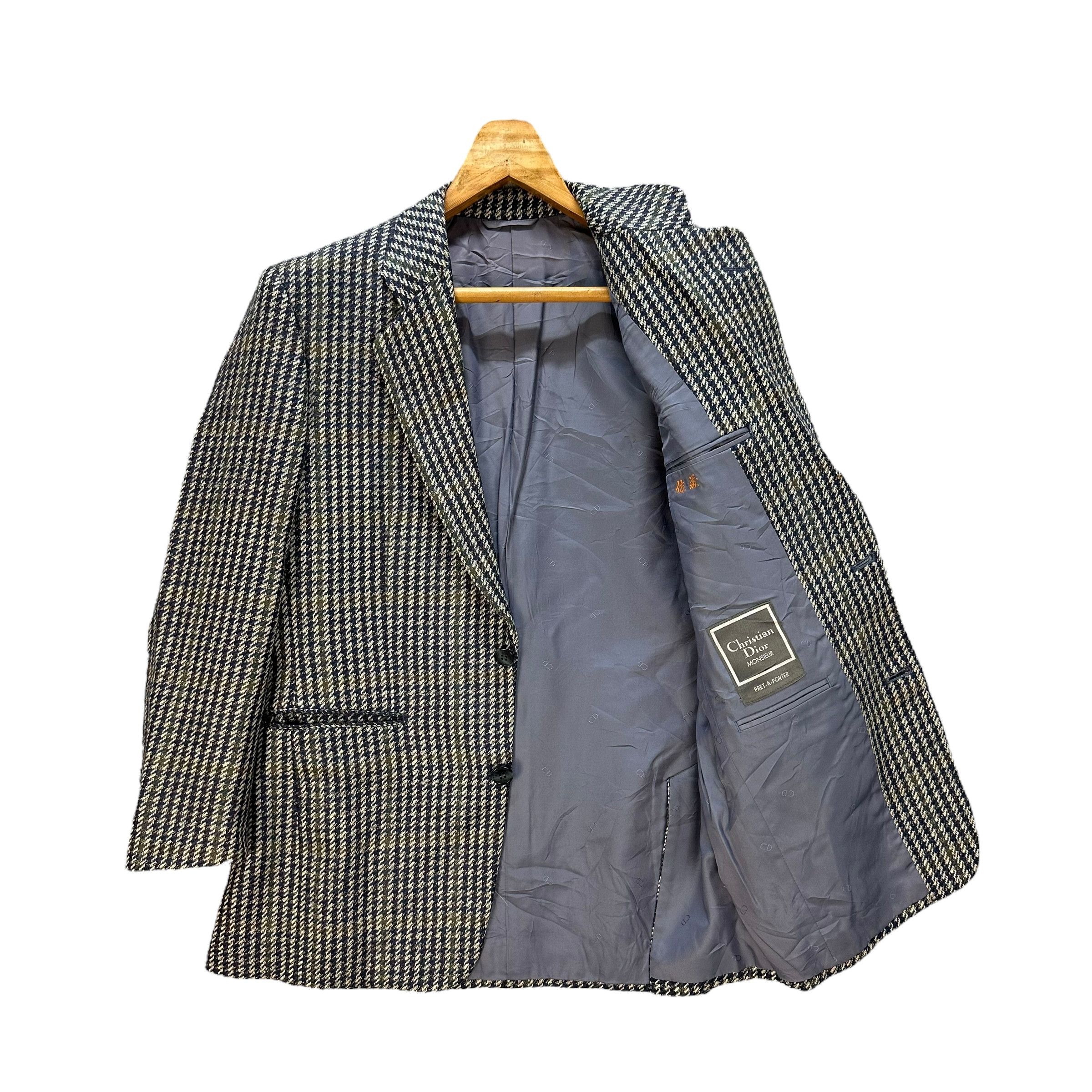 Christian Dior Monsieur CHRISTIAN DIOR MONSIEUR Houndstooth Suit Jacket #012-1423 Size US M / EU 48-50 / 2 - 6 Thumbnail