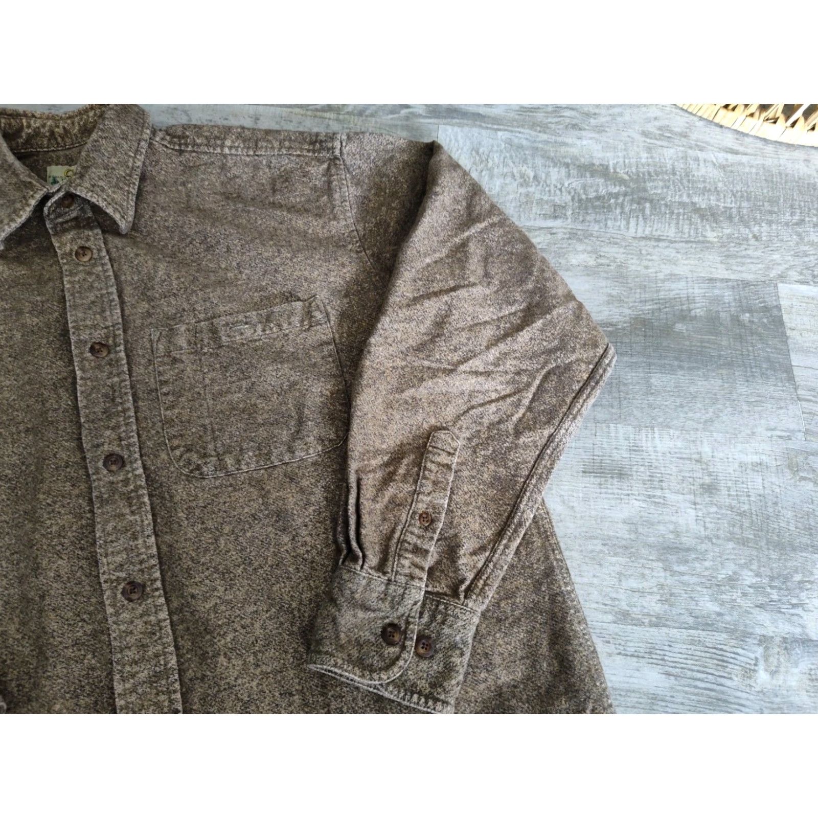 Vintage VINTAGE Cabela's Men's Shirt Medium Brown Flannel Button Up Casual Outdoor 90s Size US M / EU 48-50 / 2 - 2 Thumbnail