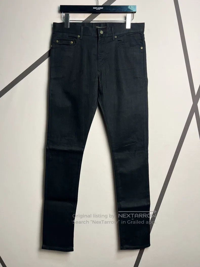 Saint Laurent Paris Saint Laurent Paris Basic Black Denim Jeans Size US 32 / EU 48 - 1 Thumbnail