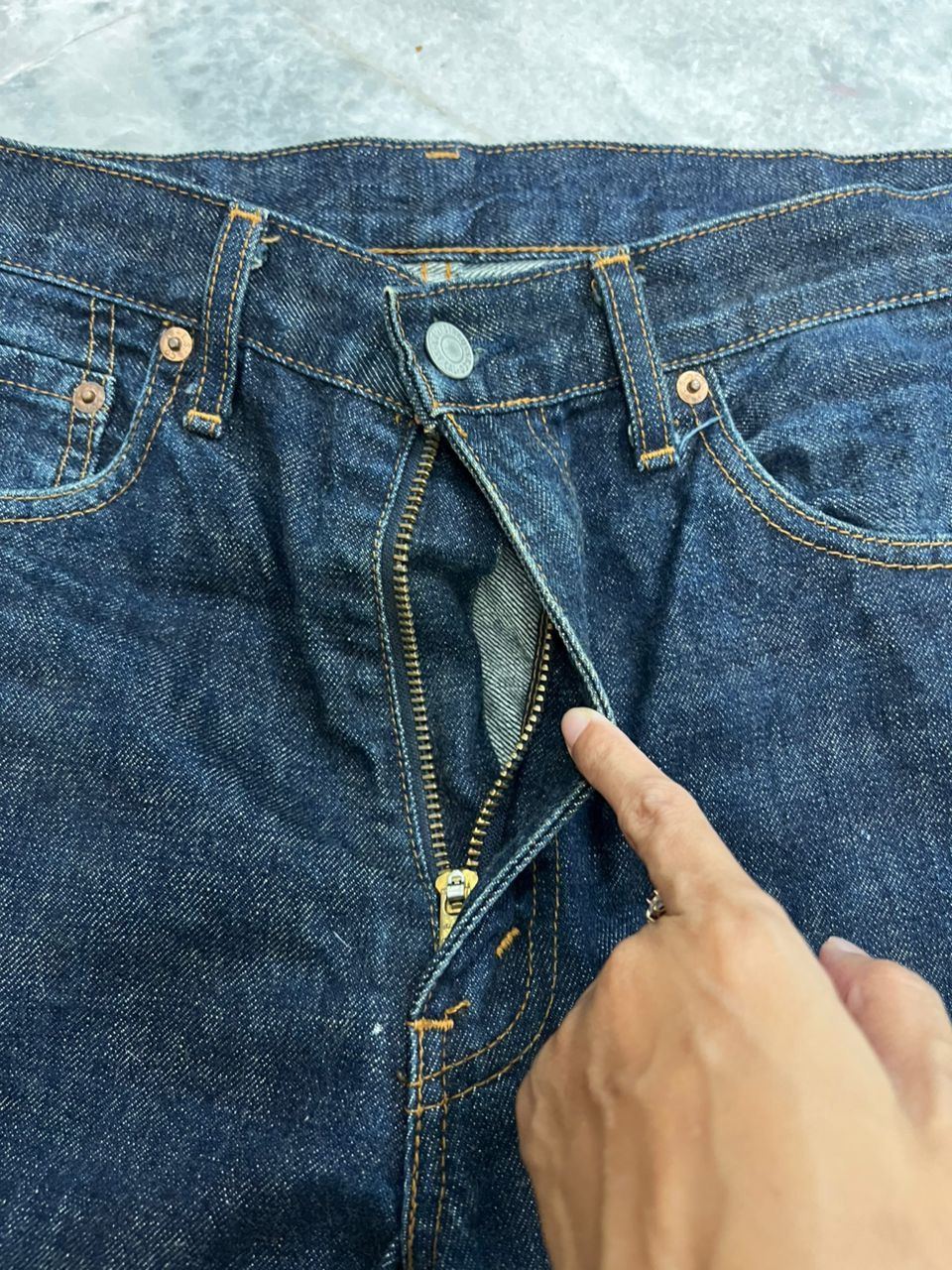 Levi's Vintage Clothing LVC 502 Big E Selvedge Jeans Size US 31 - 2 Thumbnail
