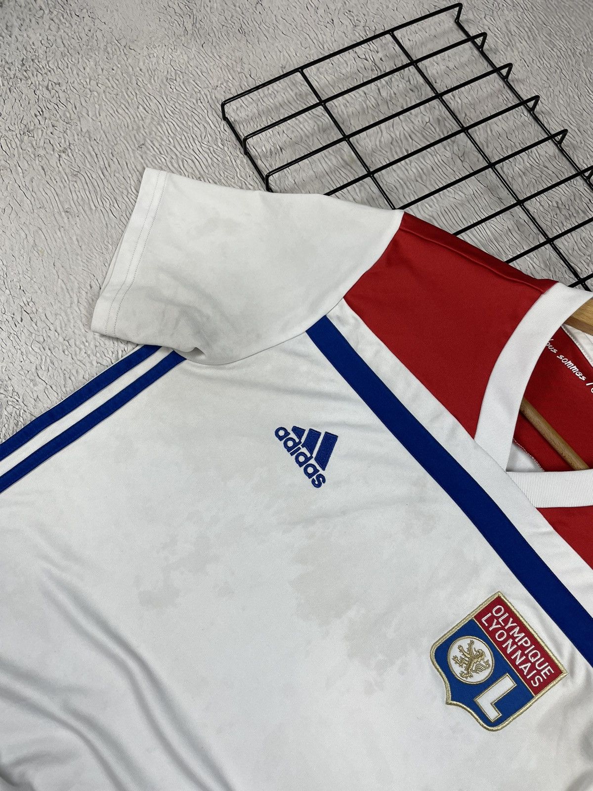 Adidas × Vintage Vintage Olympique Lyonnais 2018/19 Adidas Jersey Blokcore S Size US S / EU 44-46 / 1 - 8 Thumbnail