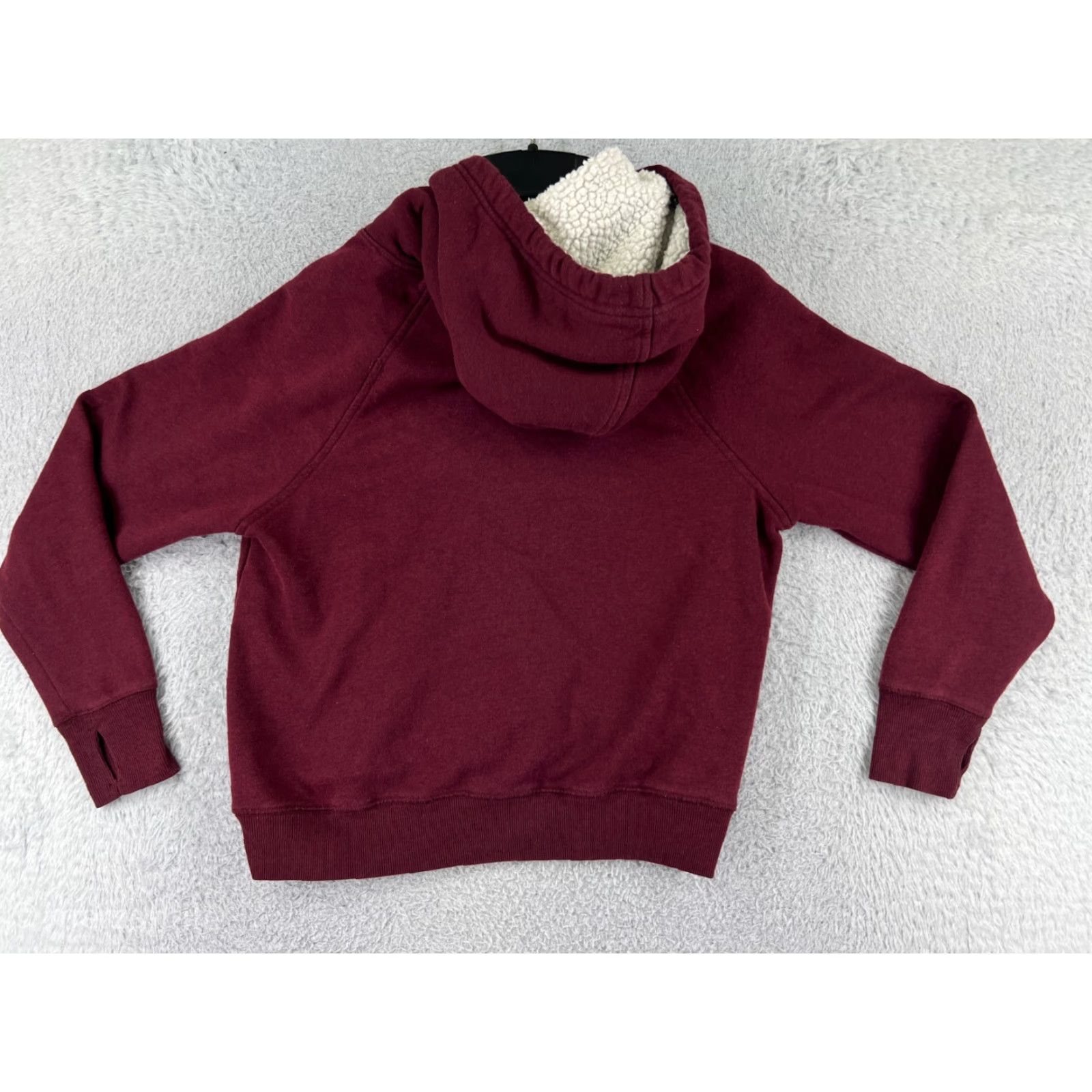 Old Navy Old Navy Hoodie Women Small Red Hooded Cotton Blend Pocket Sweatshirt Shirt Size S / US 4 / IT 40 - 2 Thumbnail