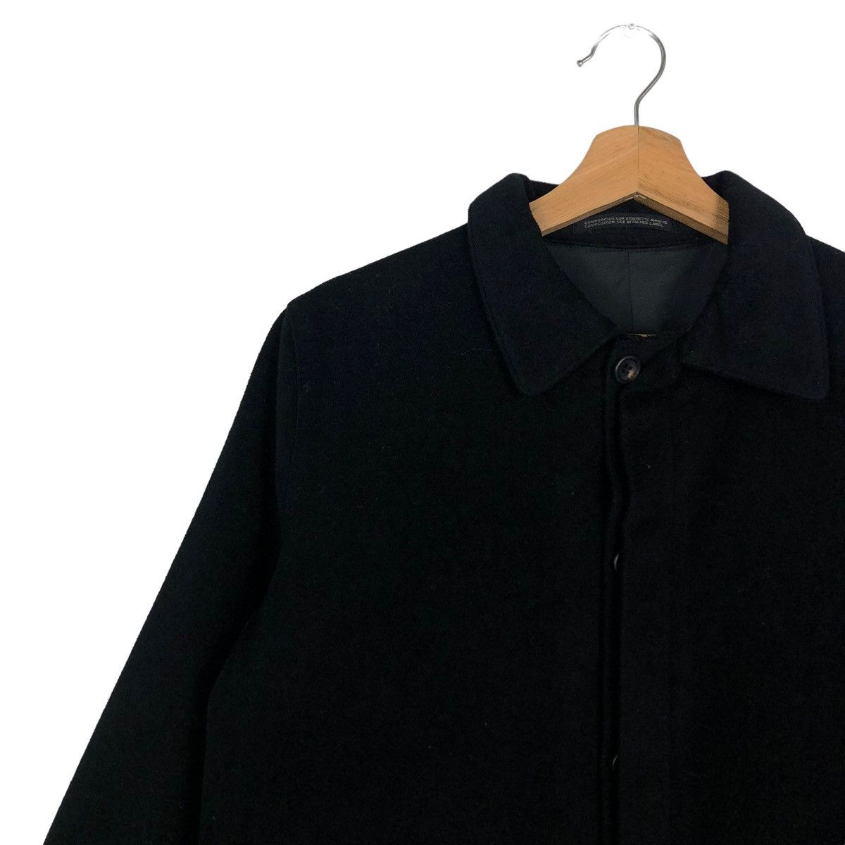 Yohji Yamamoto ☄️Rich Black - Fly Coats Wool Long Jacket Y’s Yohji Yamamoto Size US M / EU 48-50 / 2 - 9 Thumbnail