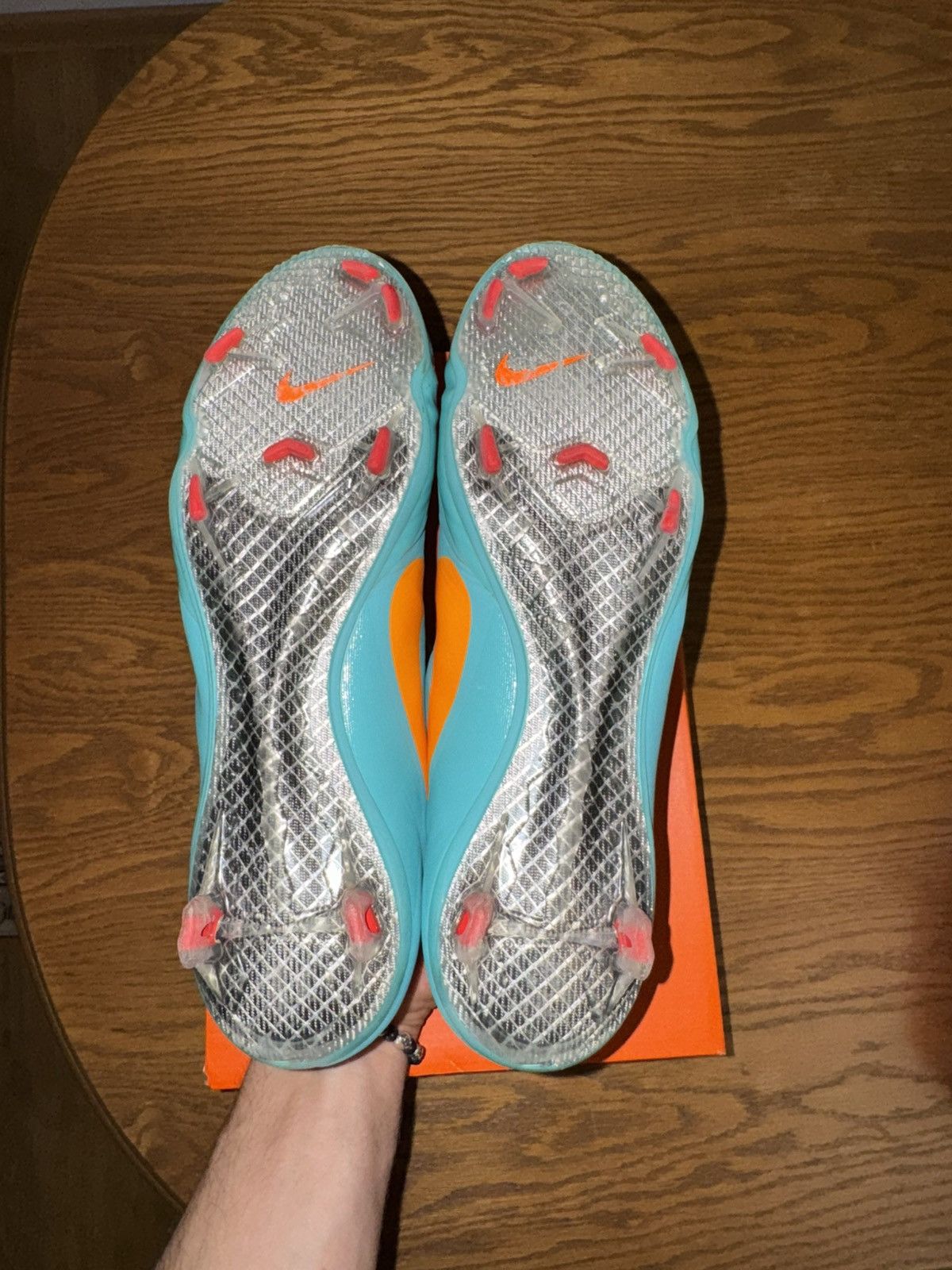 Nike Nike Mercurial VIII Blue Laser Orange Size US 10.5 / EU 43-44 - 6 Thumbnail