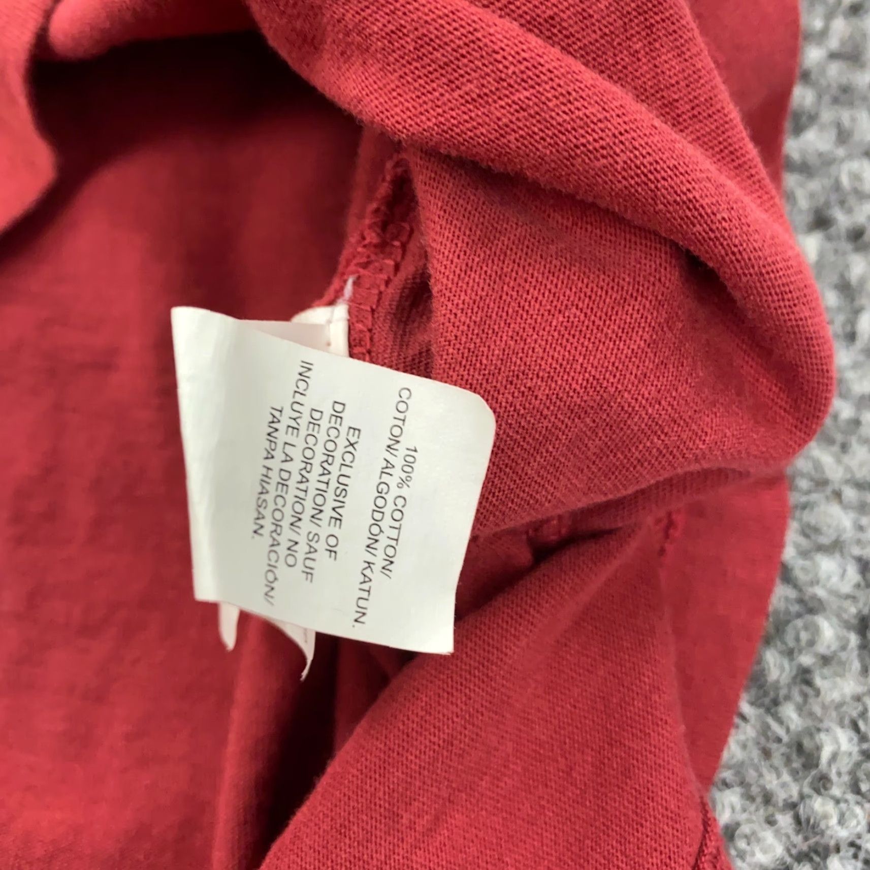 Lucky Brand Lucky Brand Shirt Women Small Red T-Shirt Short Sleeve Crew Neck Casual Size S / US 4 / IT 40 - 4 Thumbnail