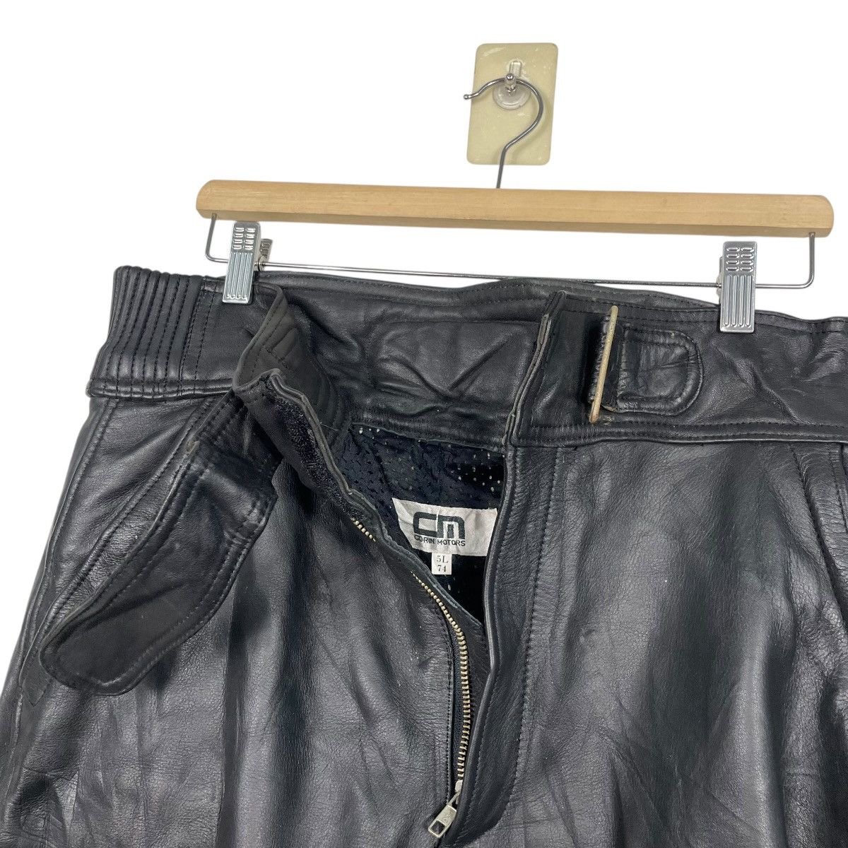 Japanese Brand Corin Motors Motorcycle CE Armored Leather Pant Size US 34 / EU 50 - 13 Thumbnail