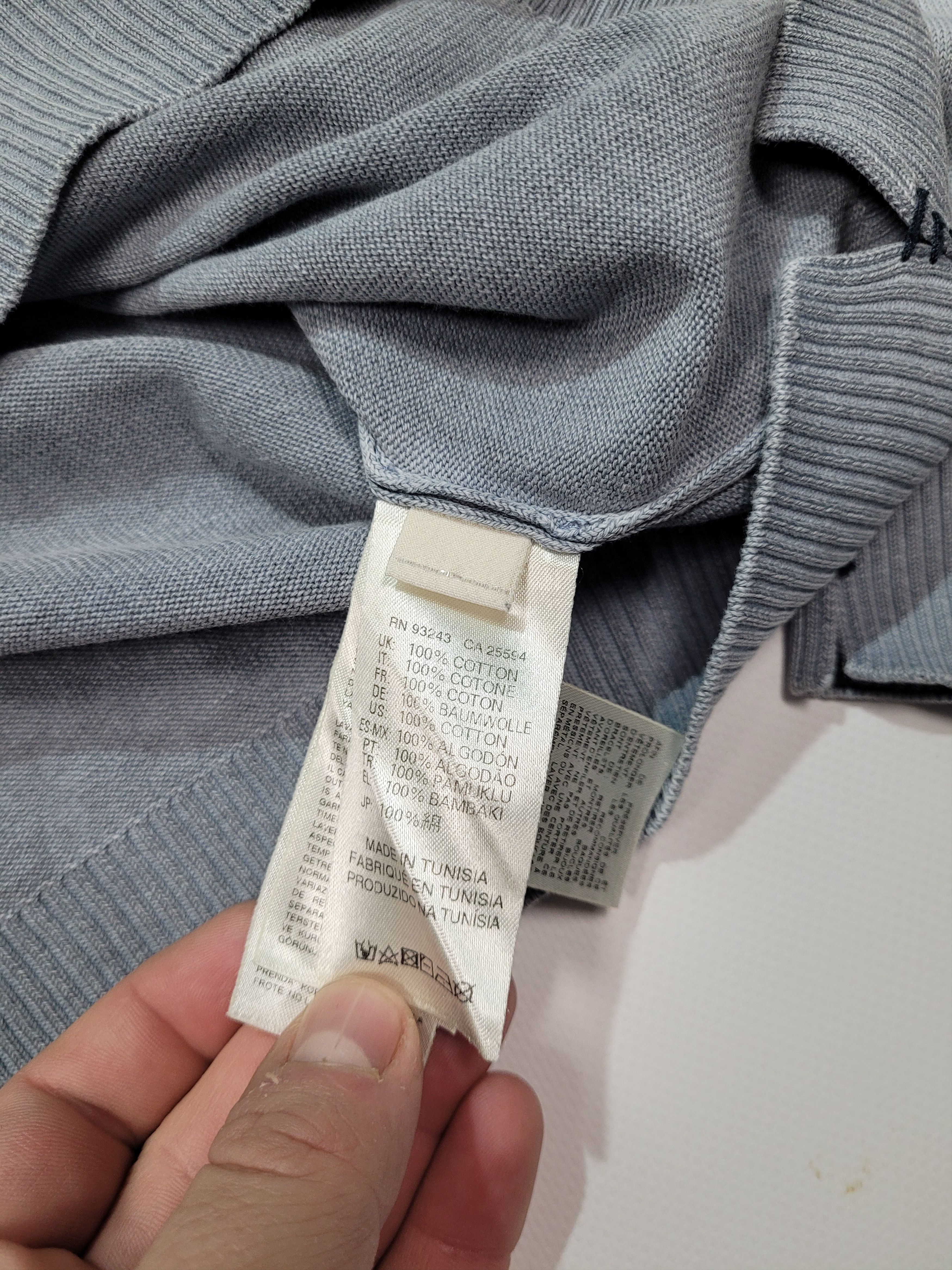 Diesel DIESEL Lightweight Mens Light Grey Sweater with Mini Logo Size US L / EU 52-54 / 3 - 8 Thumbnail