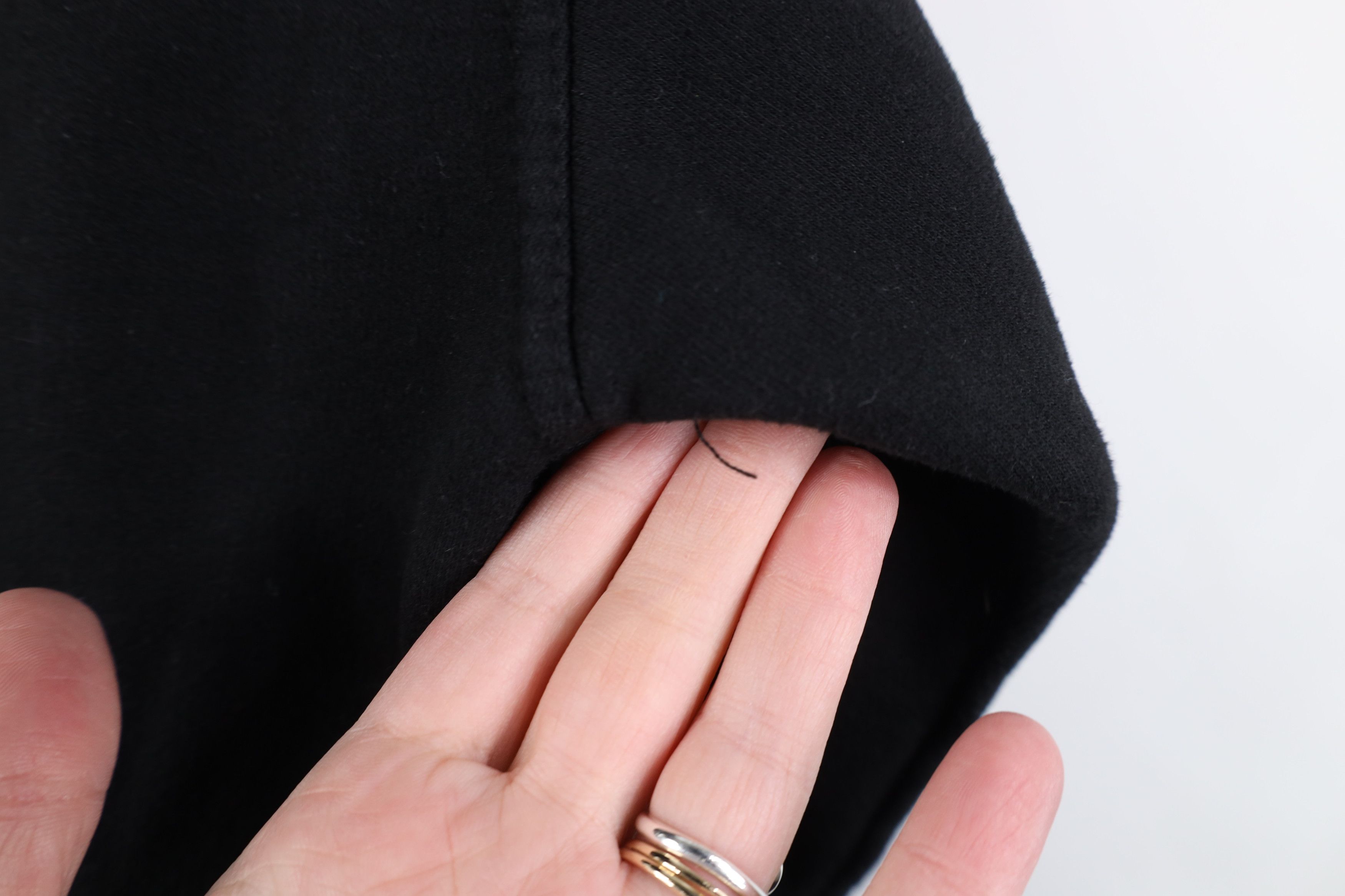 Vintage Vintage 90s Y2K Streetwear Blank Hoodie Sweatshirt Black Size US L / EU 52-54 / 3 - 12 Thumbnail