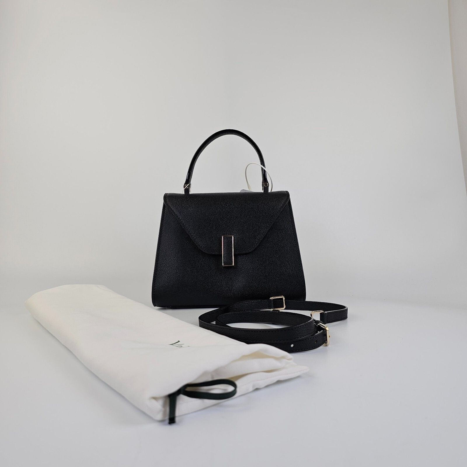 Valextra Valextra Iside Mini Black Leather Top Handle Bag New Size ONE SIZE - 3 Thumbnail