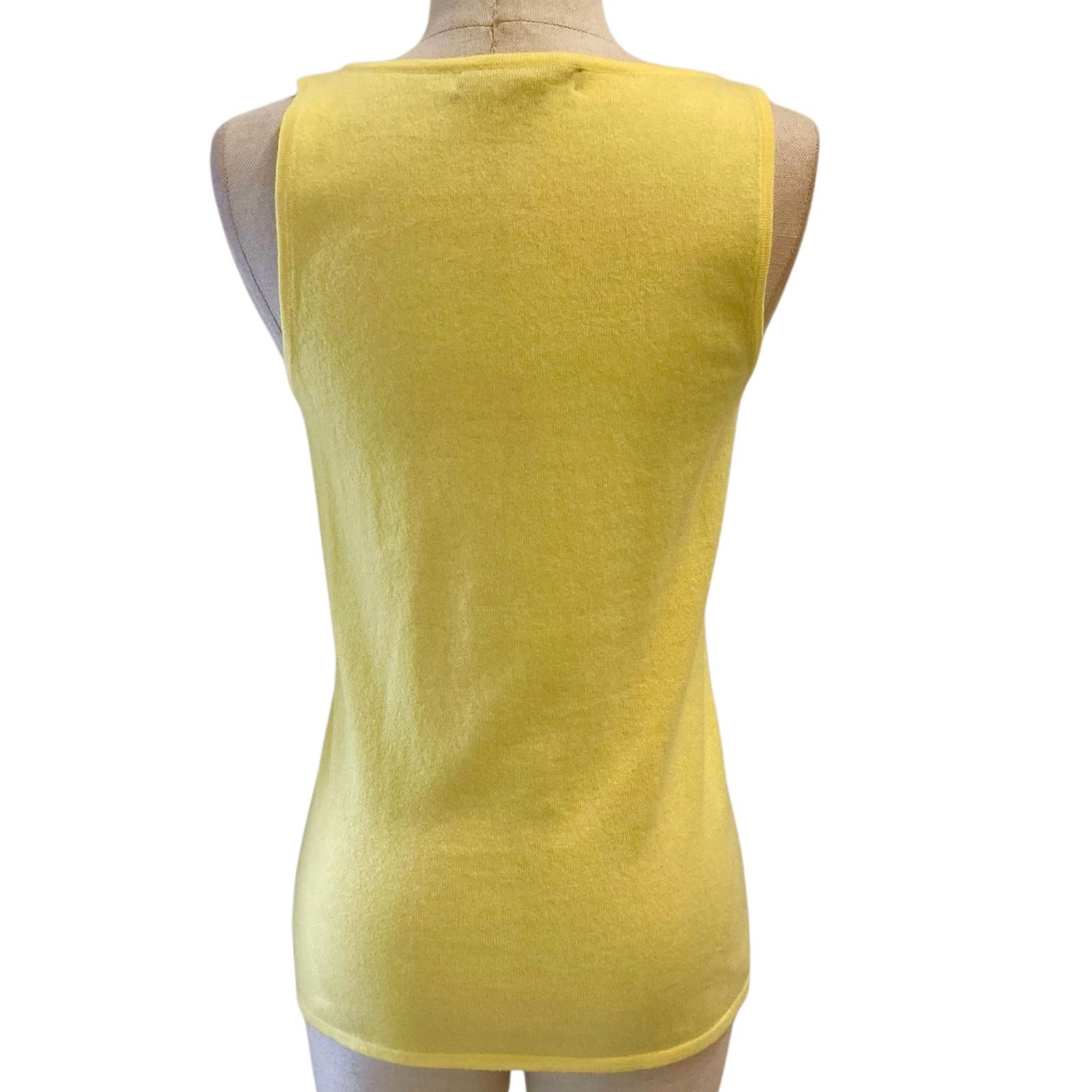 Ralph Lauren Black Label Ralph Lauren cashmere tank top Black Label medium yellow Size M / US 6-8 / IT 42-44 - 2 Thumbnail