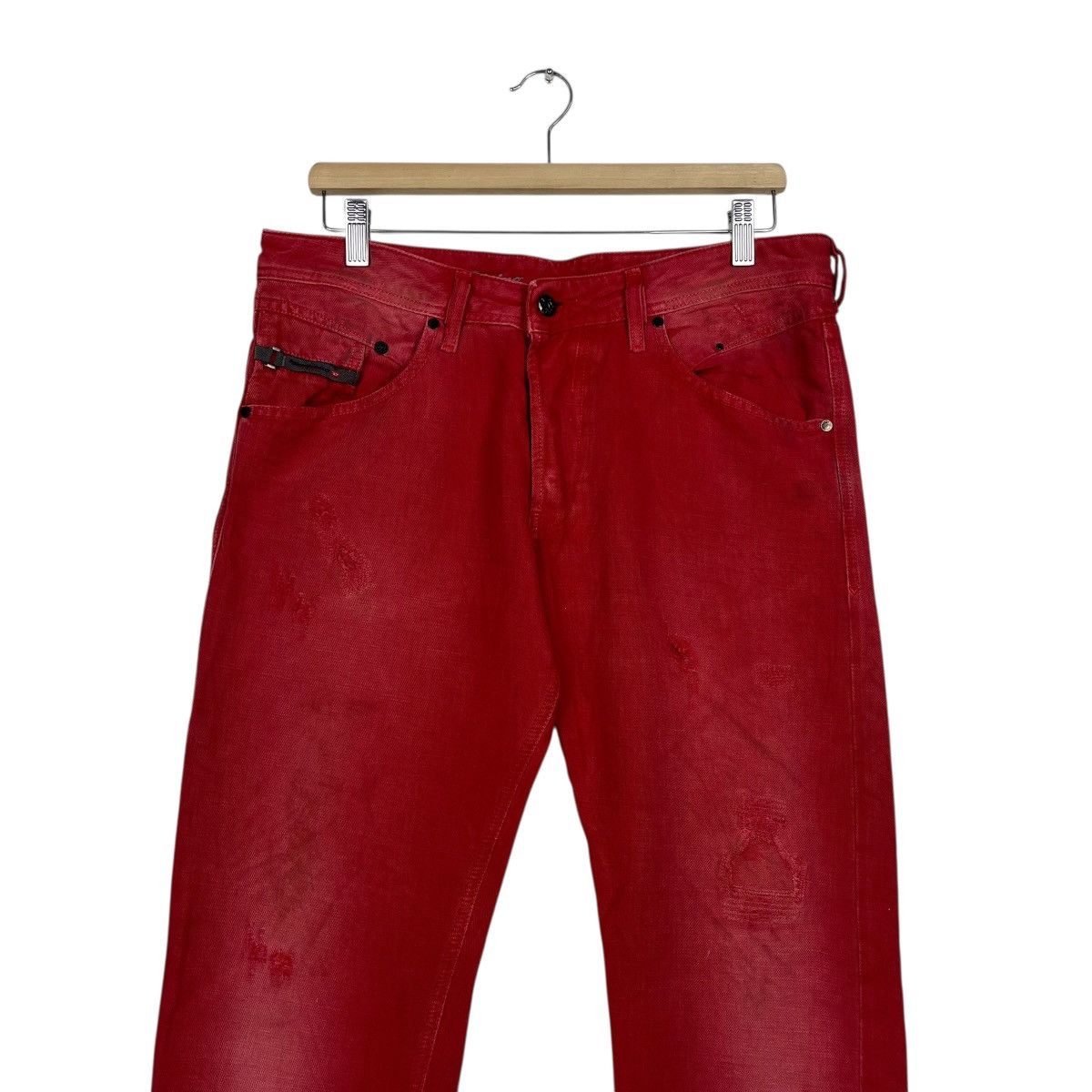 Diesel Vintage Diesel Italian Designer Avant Garde Denim Jeans Size US 34 / EU 50 - 3 Thumbnail
