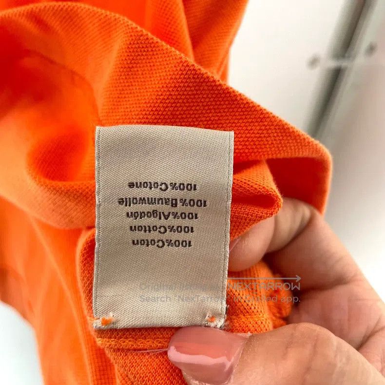 Hermes Hermes Orange Knit Polo Shirt Size M / US 6-8 / IT 42-44 - 5 Thumbnail