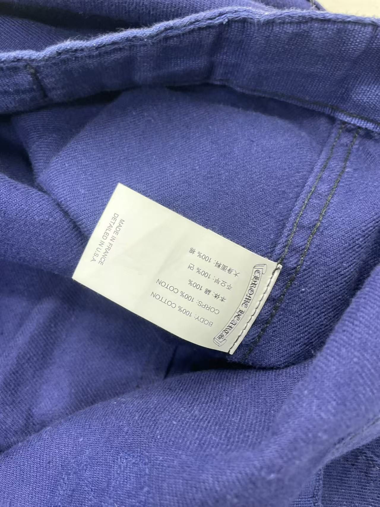 Chrome Hearts Chrome Hearts Cross Patch Bleu de Travail French Work Jacket Size US M / EU 48-50 / 2 - 7 Thumbnail