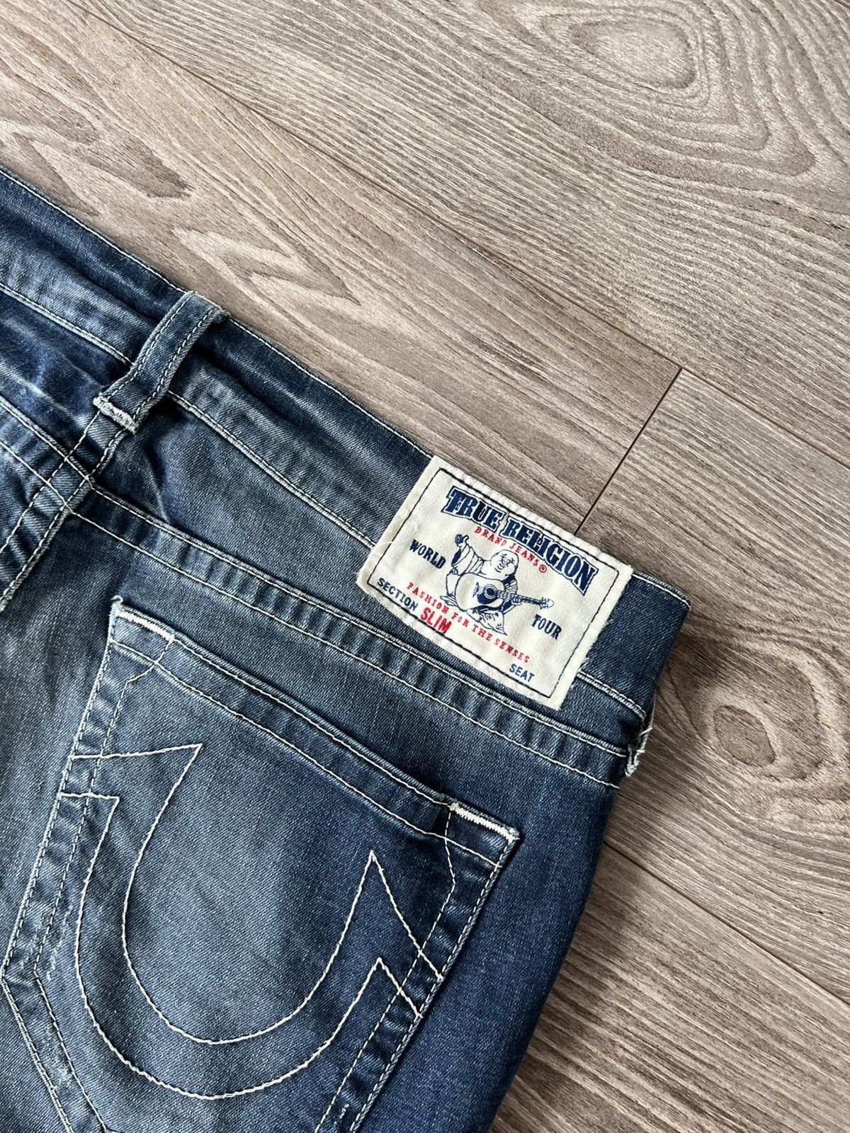 Rap Tees × True Religion × Vintage True Religion Made in Mexico Loose /Slim Bobby Denim Jeans Size US 35 - 12 Thumbnail