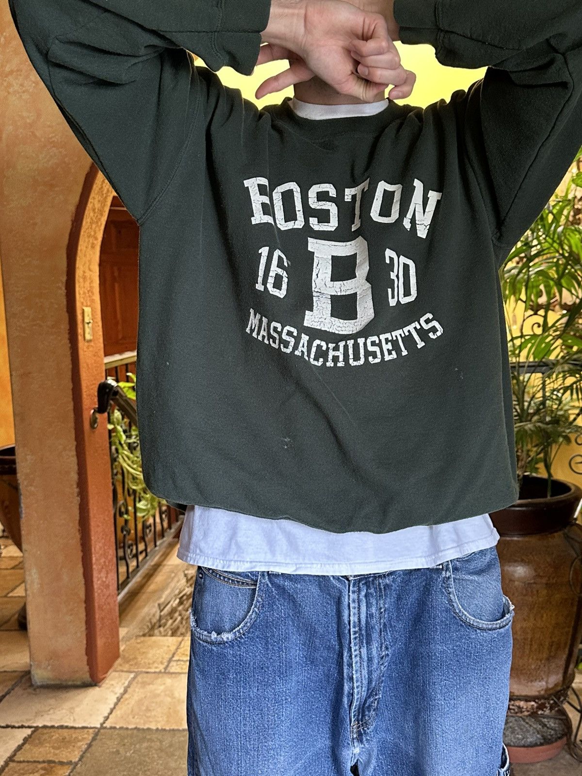 4GSELLER × Vintage faded vintage Boston crewneck xl Size US XL / EU 56 / 4 - 1 Thumbnail