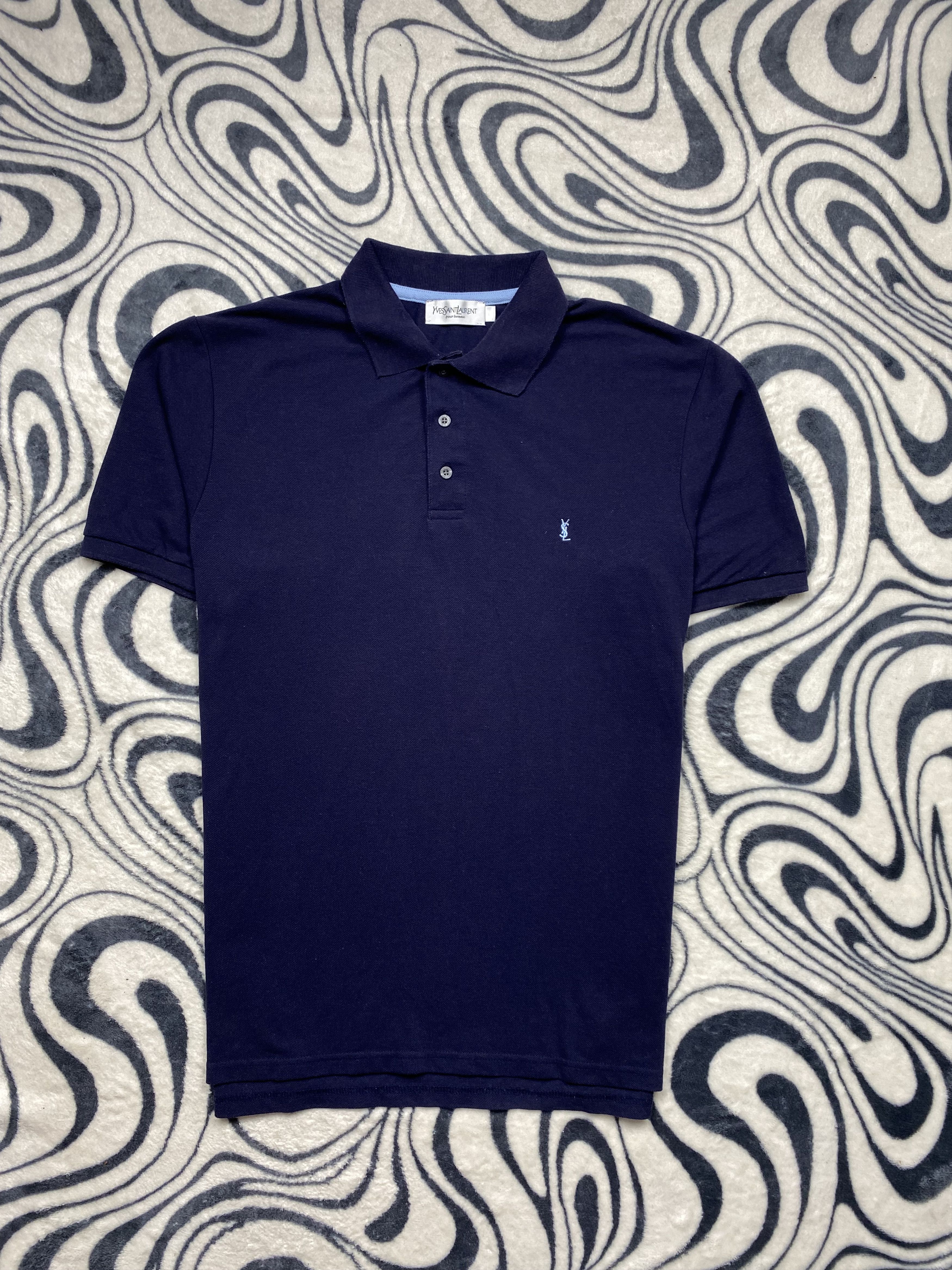 Yves Saint Laurent Yves Saint Laurent YSL Vintage Mens Polo Shirt Y2K Size US L / EU 52-54 / 3 - 1 Thumbnail