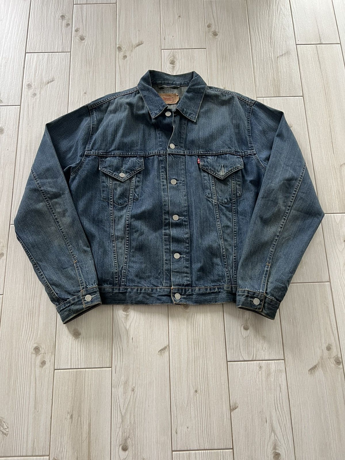 Levi's Vintage Levis Usa Trucker Denim Levis Jeans Jacket Medium Size US XL / EU 56 / 4 - 3 Thumbnail