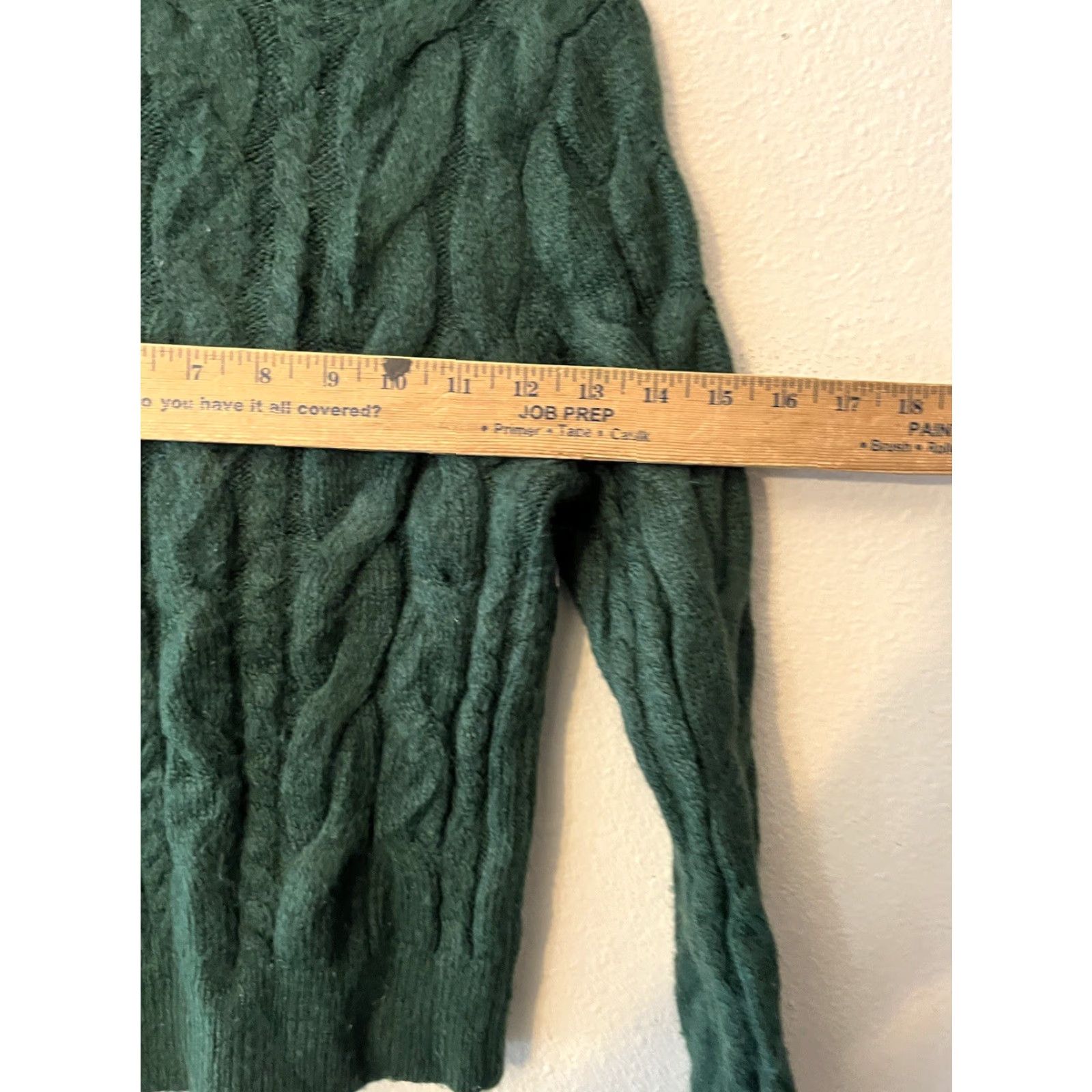 Loft LOFT Cardigan Sweater Green Cable Knit Button Front Size XSP Women’s Size XS / US 0-2 / IT 36-38 - 4 Thumbnail