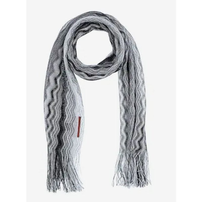 Missoni grey zigzag scarf