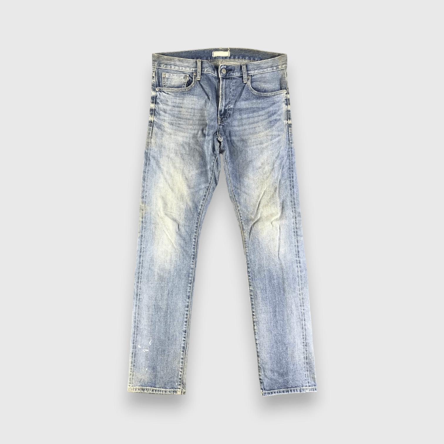 Japanese Brand Uniqlo Jeans Light Wash Redline Denim -J2735 Size US 35 - 1 Thumbnail