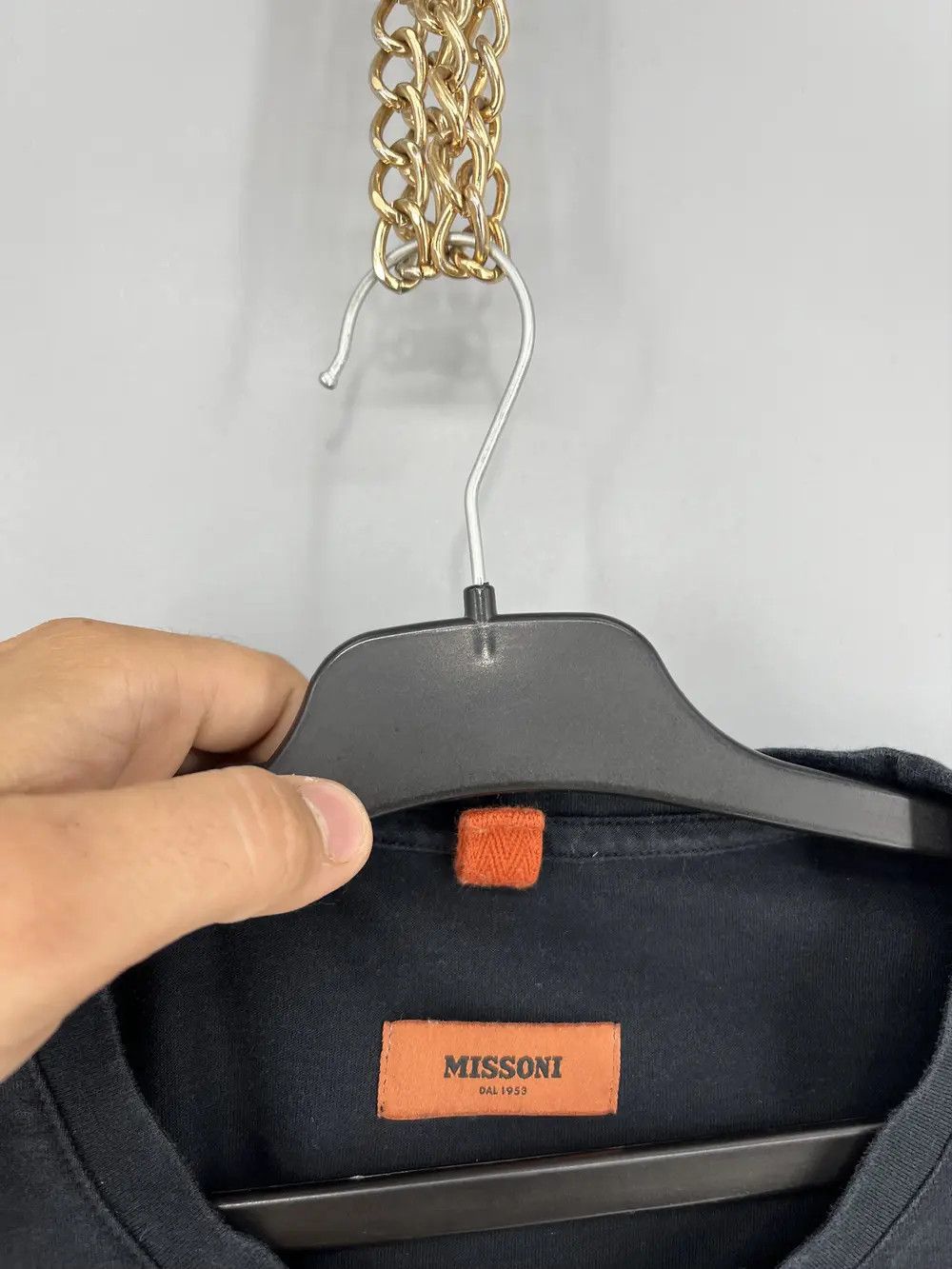 Missoni Vintage Missoni Spellout Logo Tshirt Size M Size US M / EU 48-50 / 2 - 7 Thumbnail