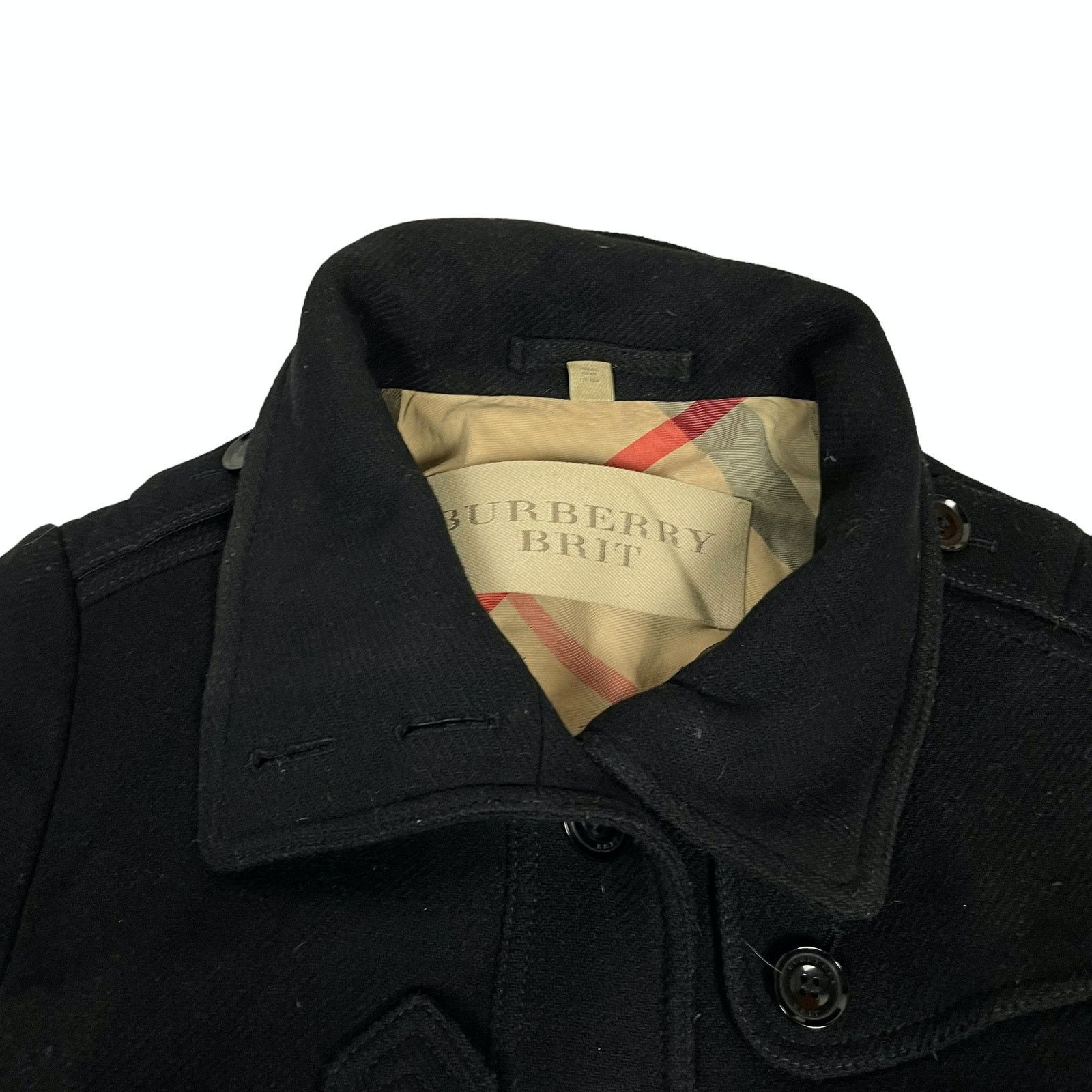 Burberry Burberry Brit Women's Black Cashmere Wool Belted Coat 8 Size M / US 6-8 / IT 42-44 - 3 Thumbnail