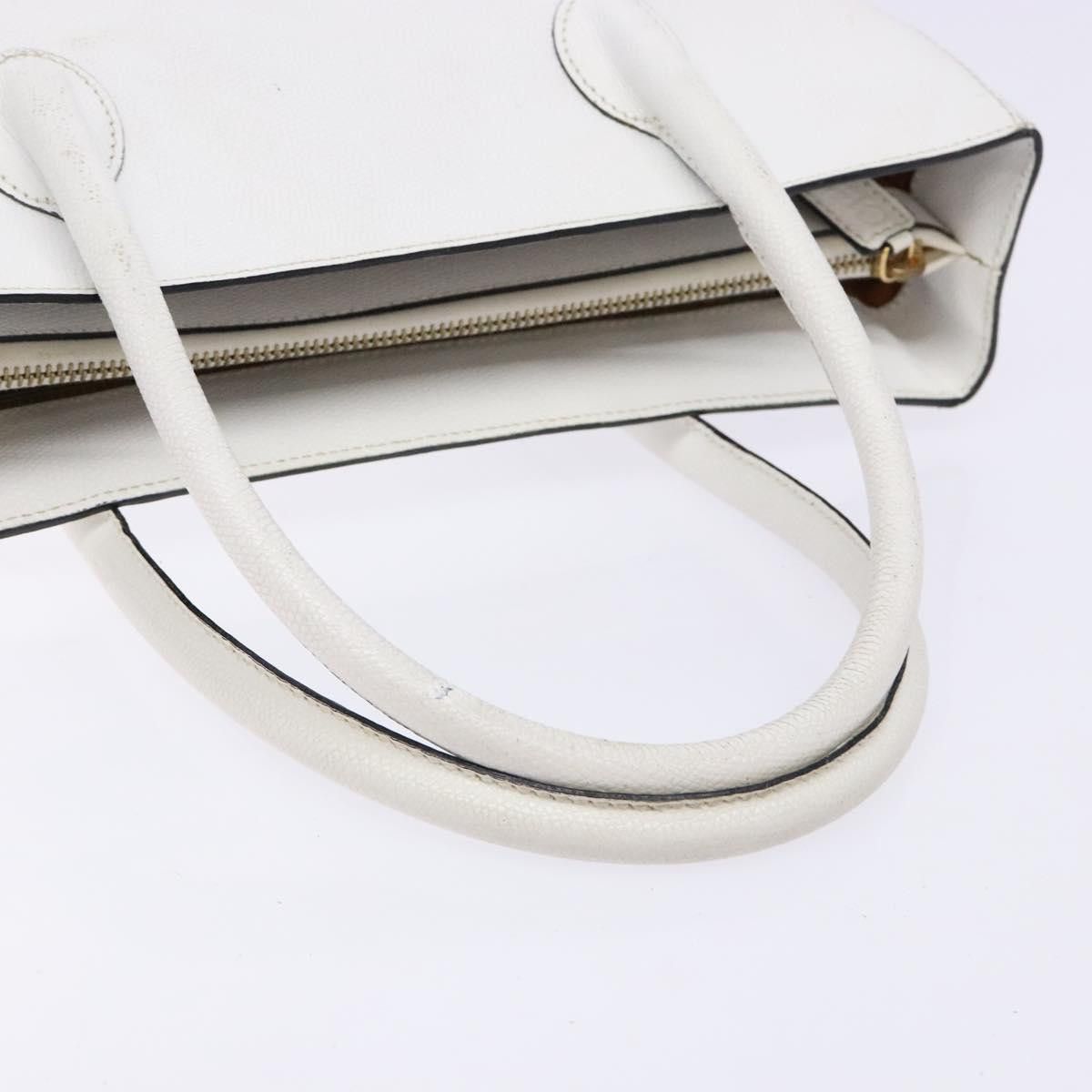 Celine CELINE Hand Bag Leather White Gold Size ONE SIZE - 7 Thumbnail