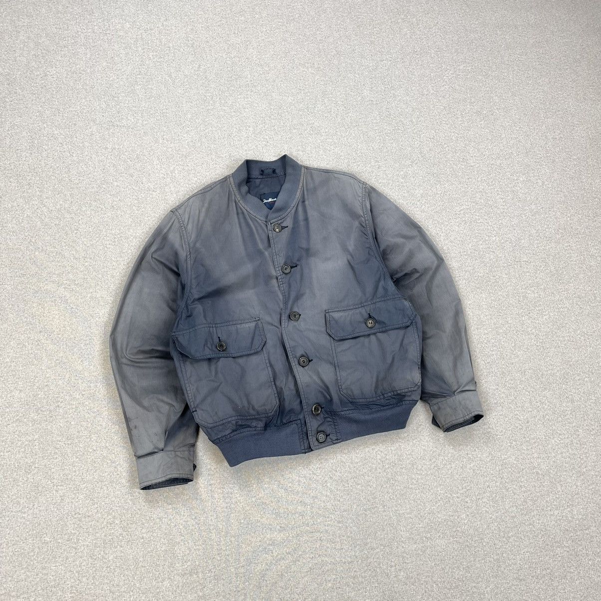 Japanese Brand × Vintage VINTAGE ULTRA FADED WASHED LIGHT BOMBER JACKET UNSOUNDRAGS Size US L / EU 52-54 / 3 - 1 Thumbnail