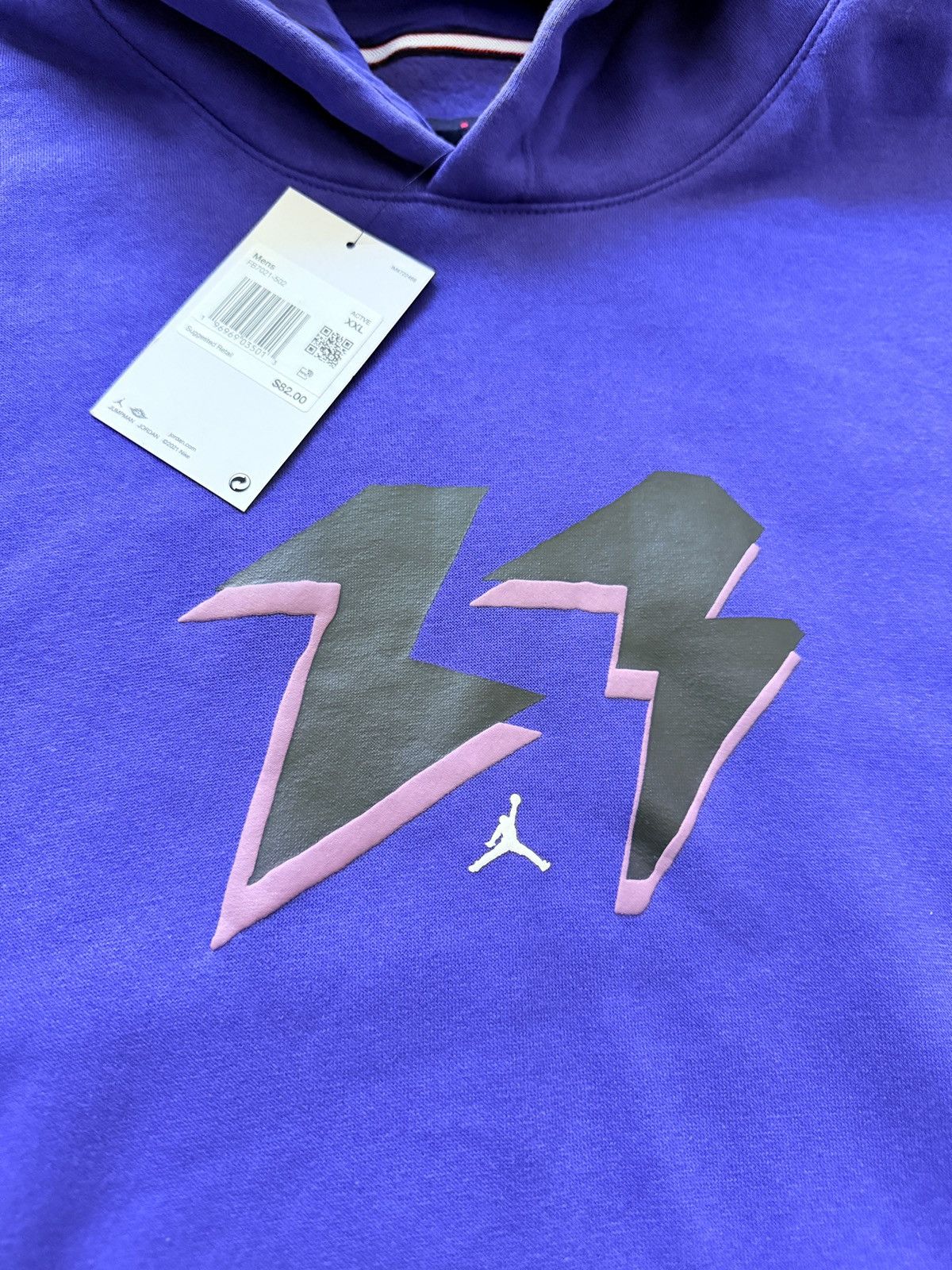 Jordan Brand Nike Air Jordan Flight MVP Purple/Sail FB7021-502 size XXL Size US XXL / EU 58 / 5 - 3 Thumbnail