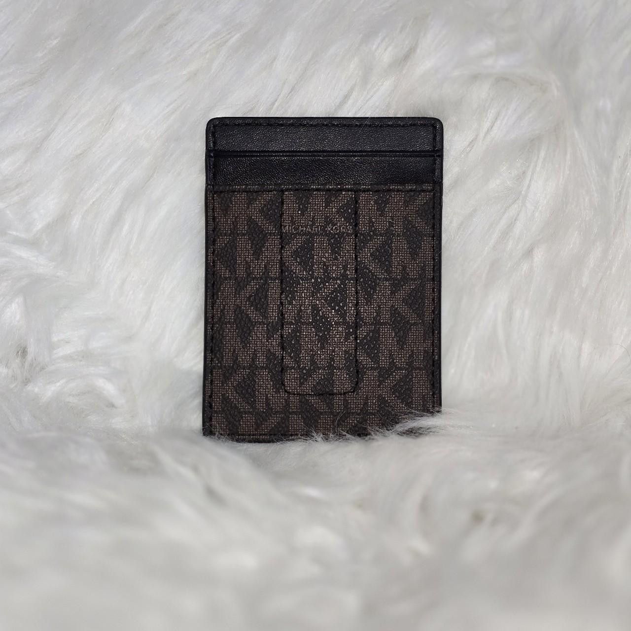 Michael Kors Michael Kors Black and Brown Card Holder Size ONE SIZE - 2 Thumbnail