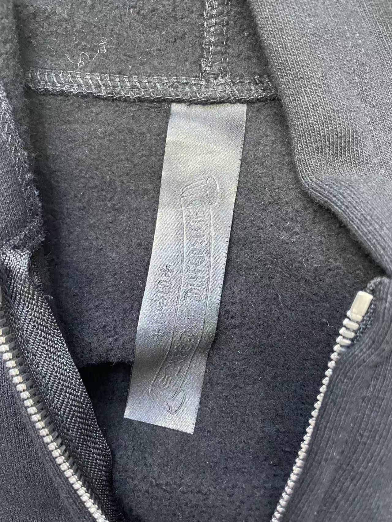 Chrome Hearts Chrome Hearts Black Triple Cross Logo Zip Up Hoodie Size US XL / EU 56 / 4 - 6 Thumbnail