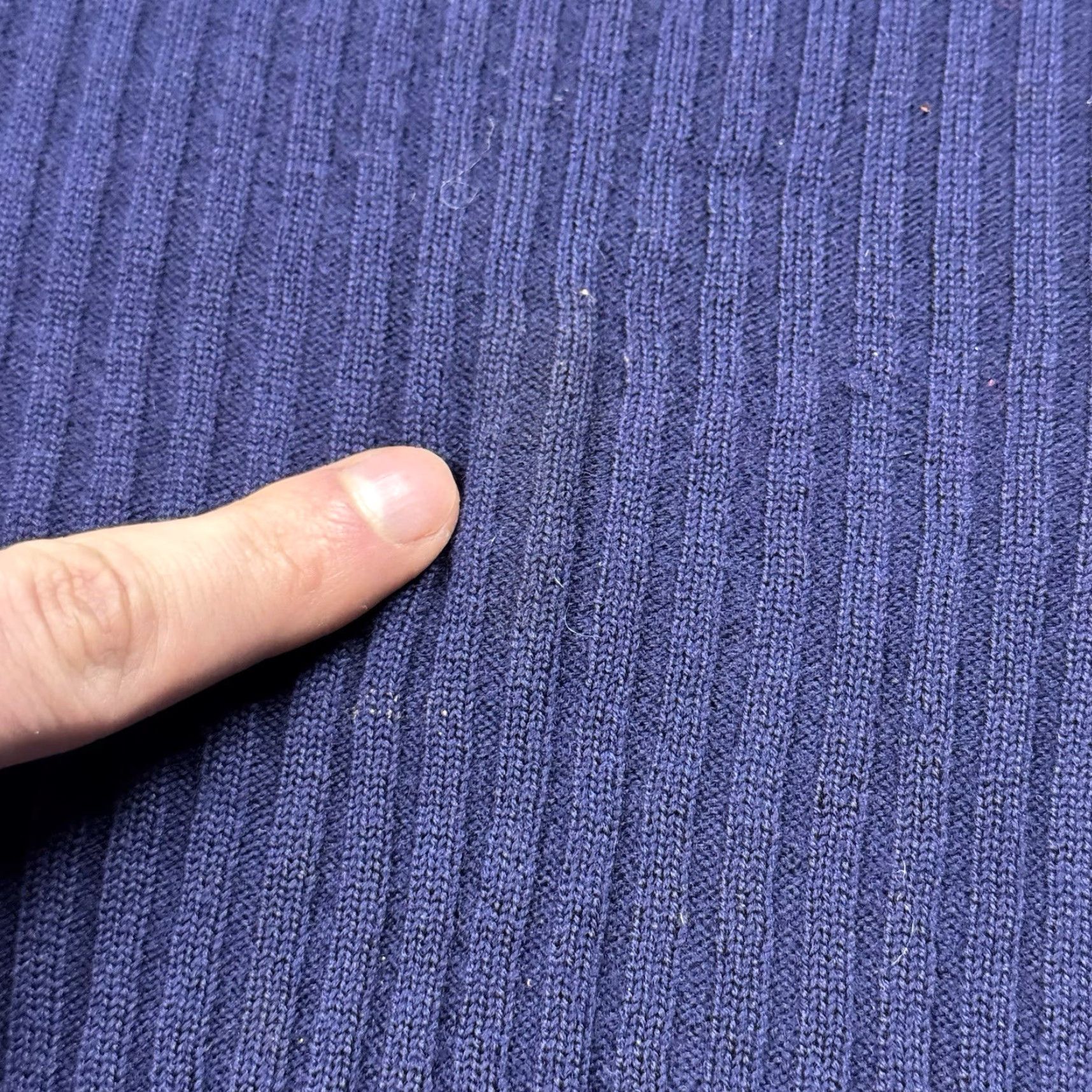 Vintage VINTAGE 60s 70s Women's Wool Knit Sweater Mod/GoGo Style Small Blue 100% Wool Pullover Size S / US 4 / IT 40 - 3 Thumbnail
