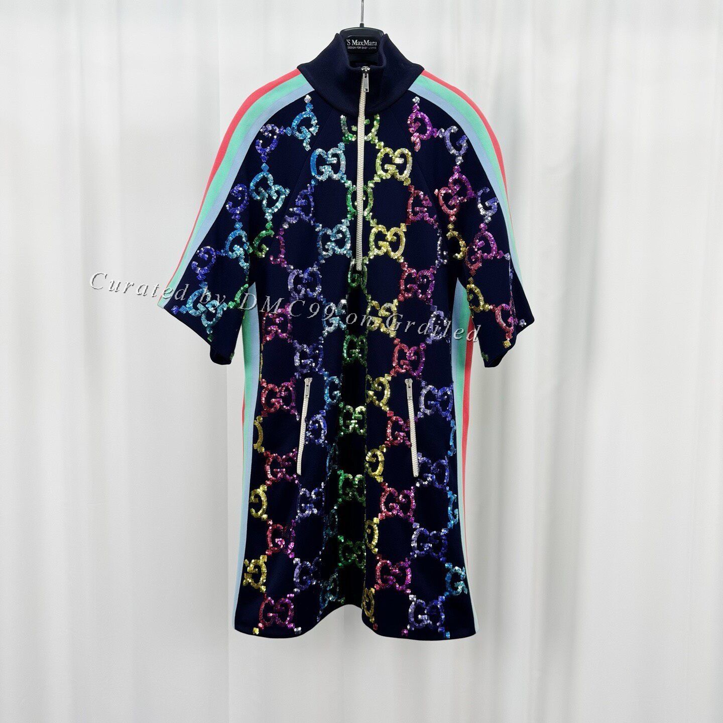 Gucci Gucci Double G Monogram Sequin Dress Size XS / US 0-2 / IT 36-38 - 1 Thumbnail