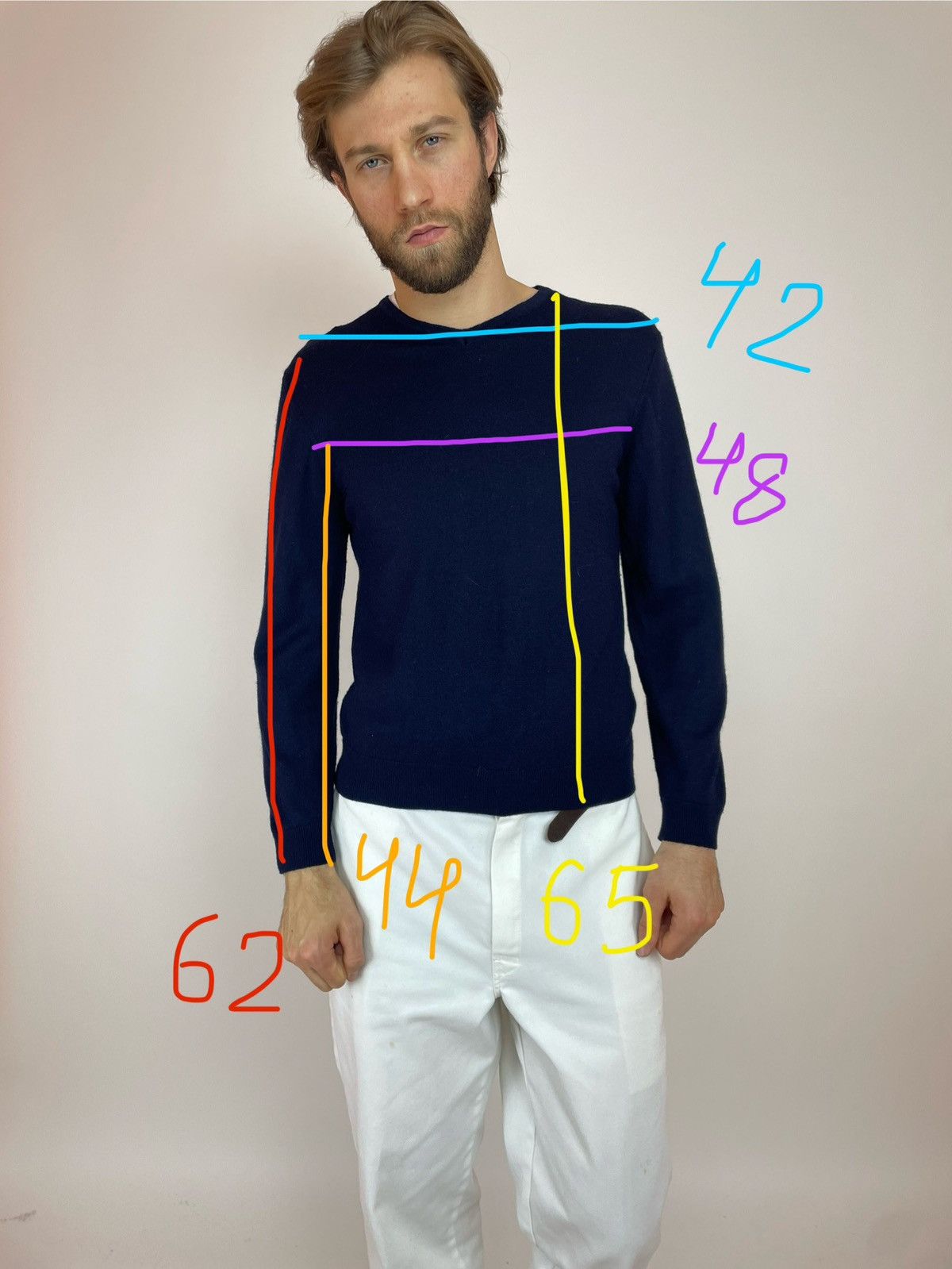 Lindbergh LINDBERGH Wool sweater V-Neck Mens size M Size US S / EU 44-46 / 1 - 10 Thumbnail