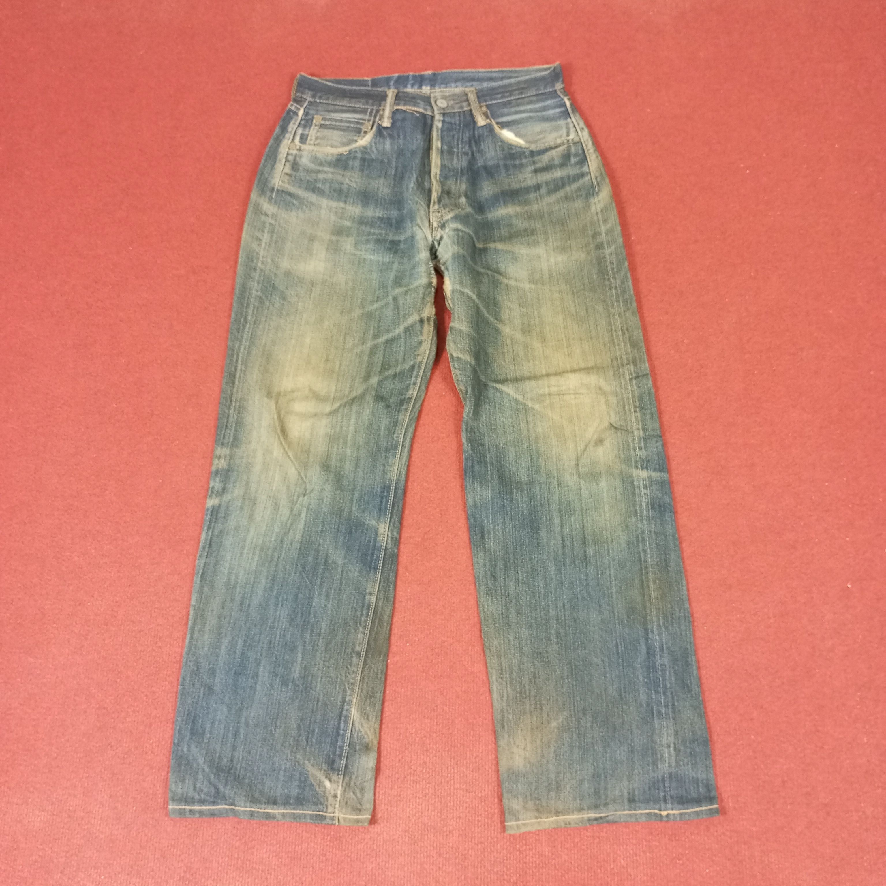Japanese Brand × Vintage Brans Distressed Jeans Size US 28 / EU 44 - 1 Thumbnail