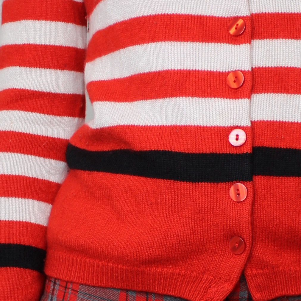Other 🎯RED STRIPED CARDI🎯 Size L / US 10 / IT 46 - 4 Thumbnail