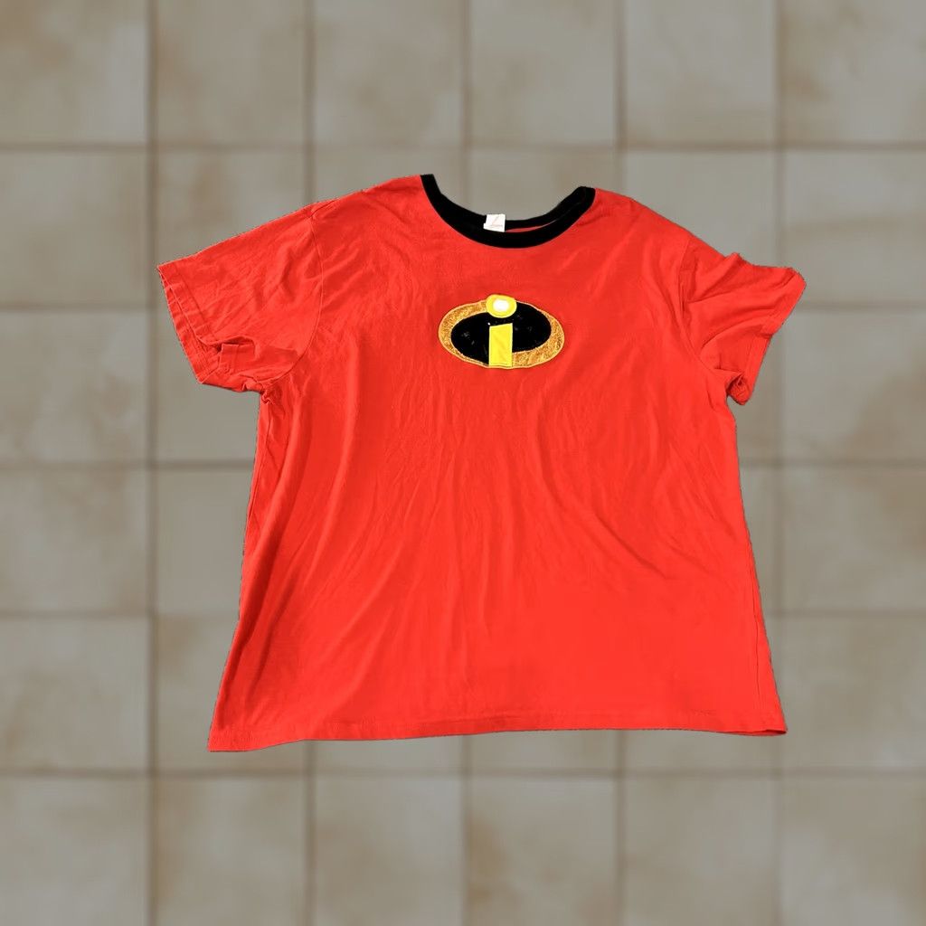Disney Disney Pixar Incredibles Shirt Mens 2XL Red Graphic Print Crew Neck Short Sleeve Top Size US XXL / EU 58 / 5 - 1 Thumbnail