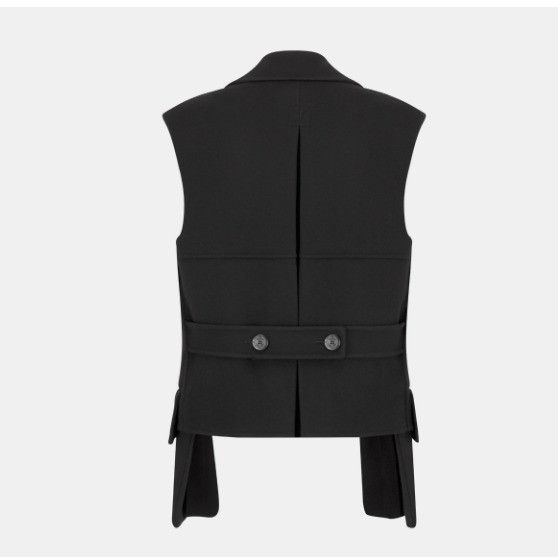 Dior o1w1db11124 Sleeveless Peacoat in Black Size XS / US 0-2 / IT 36-38 - 2 Thumbnail
