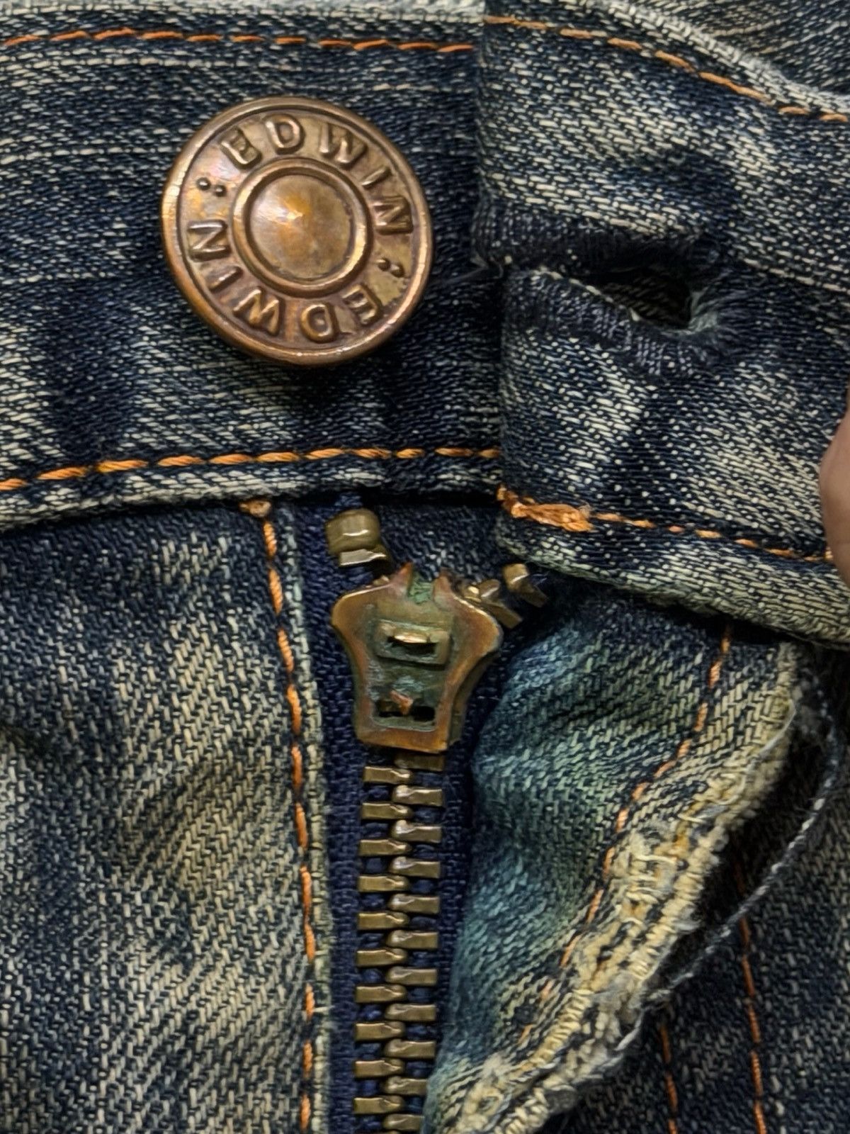 Edwin Vintage Edwin 502 Made In Japan | Vintage Mud Wash Denim W35 Size US 35 - 10 Thumbnail