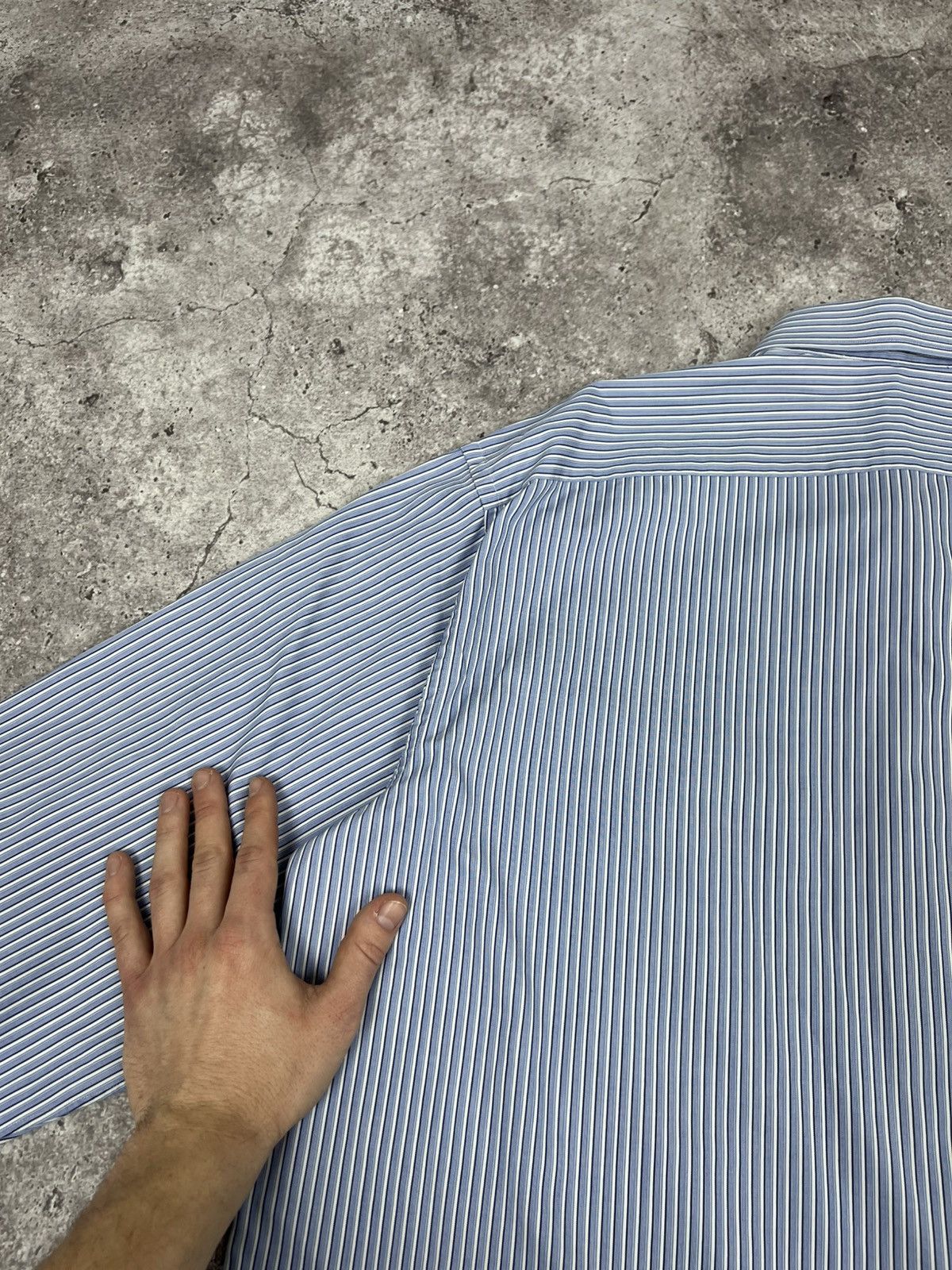 Brioni Brioni Striped Button Up Shirt Long Sleeeve Classic Size US XL / EU 56 / 4 - 18 Thumbnail