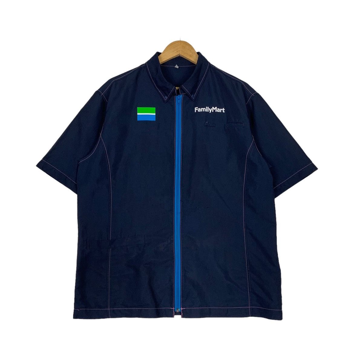 Vintage FAMILY MART Short Sleeve Work Uniform Jacket #1040-C47 Size US L / EU 52-54 / 3 - 1 Thumbnail