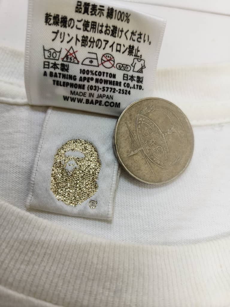Bape Vintage Bathing Ape Shirt Short Sleeve White Size US M / EU 48-50 / 2 - 10 Thumbnail