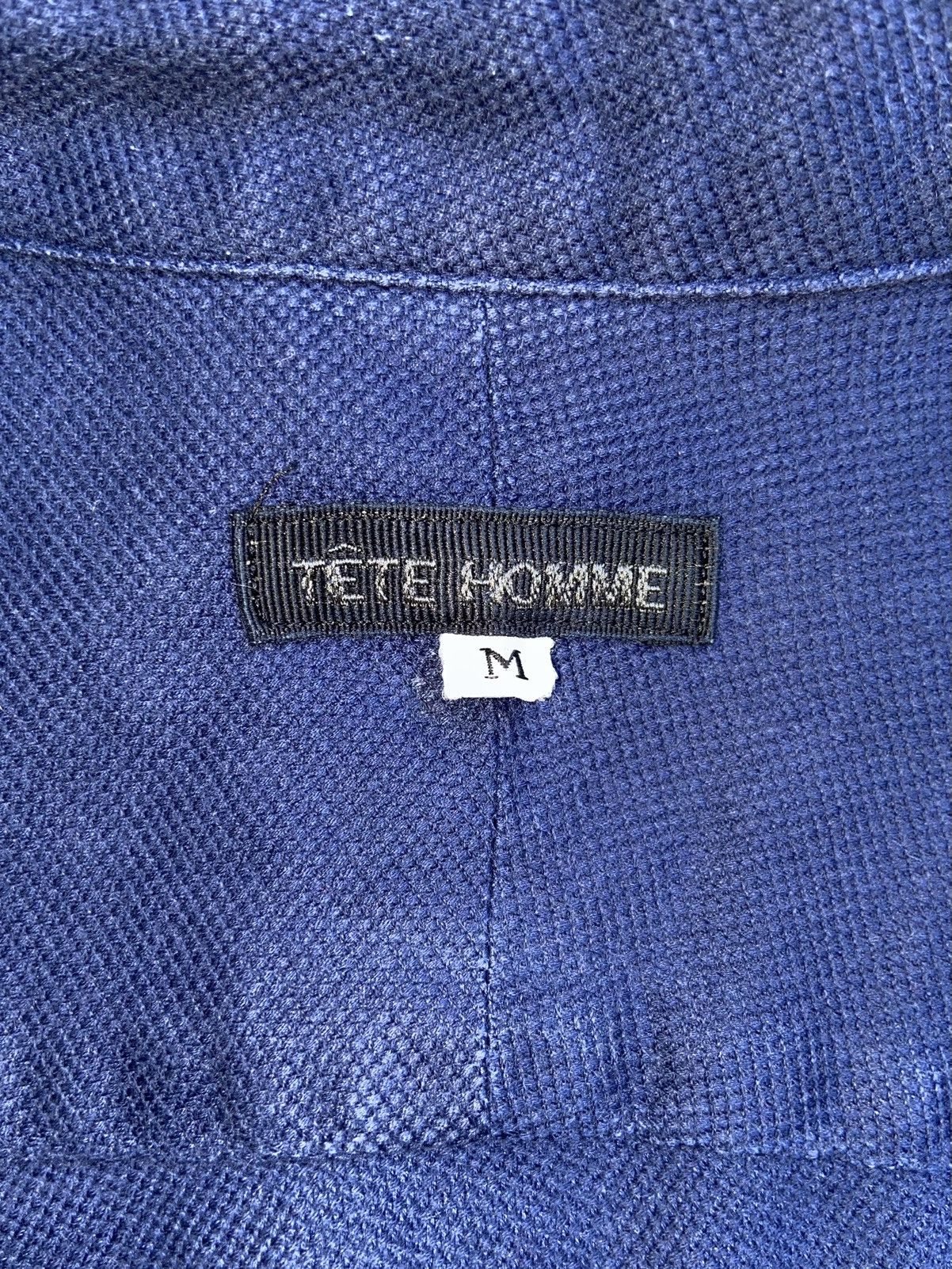 Issey Miyake × Japanese Brand × Tete Homme TETE HOMME Navy Shirt Size US M / EU 48-50 / 2 - 12 Thumbnail