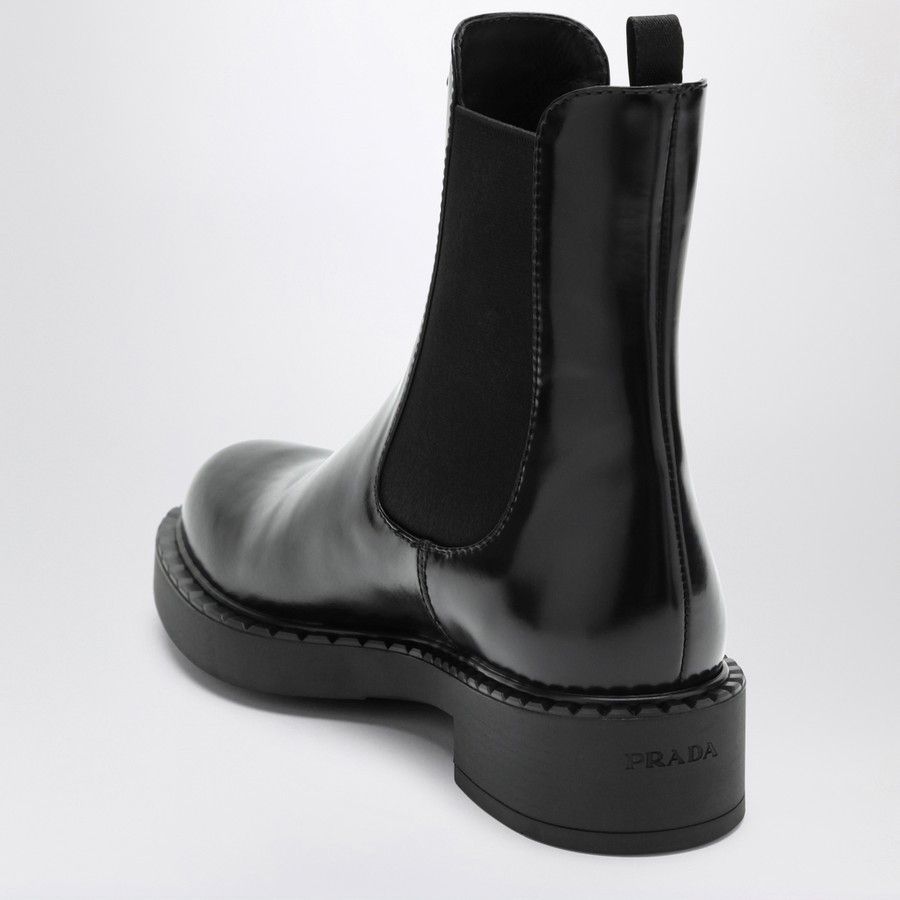 Prada o1d2blof0924 Leather Ankle Boots in Black Size US 9 / IT 39 - 5 Thumbnail