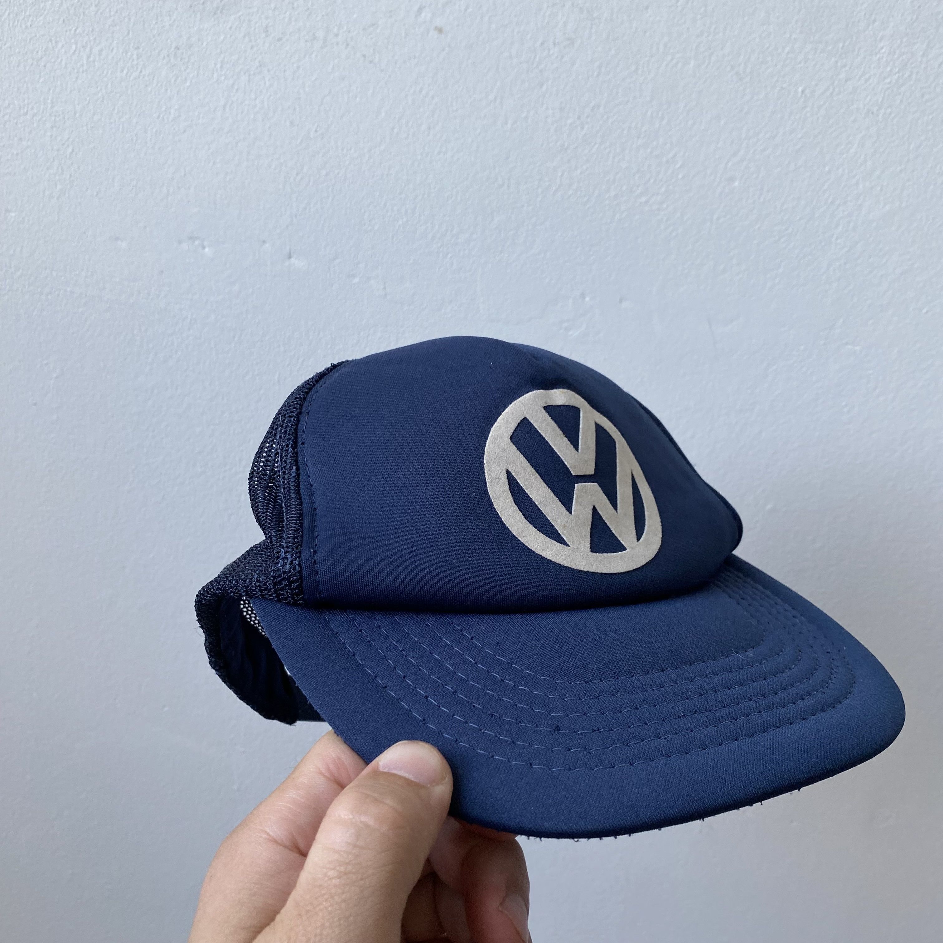 Mercedes-Benz Vintage 80s Wolksvagen Racing Trucker Hat Usa Dad hat Size ONE SIZE - 6 Thumbnail
