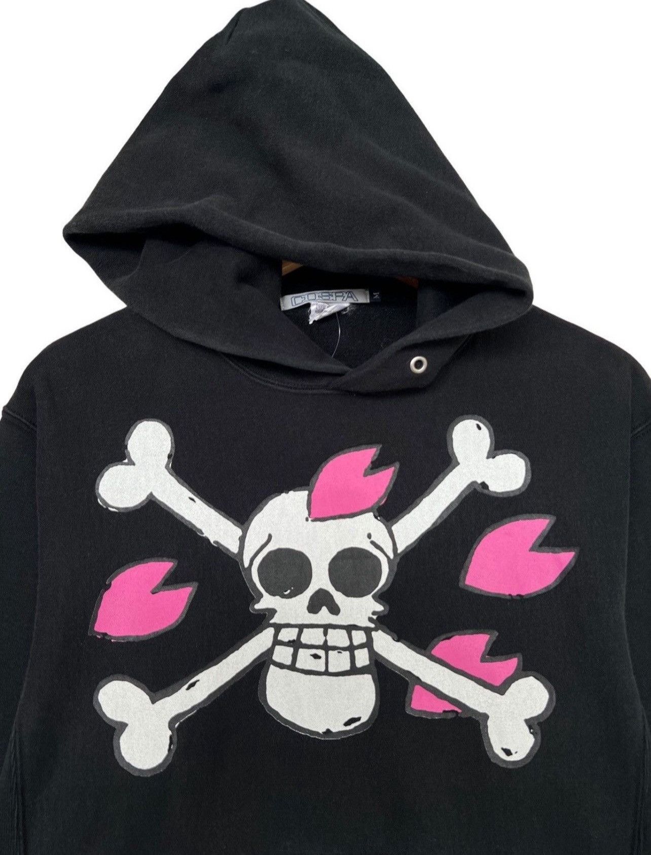 Anime × Japanese Brand × One Piece Vintage One Piece Anime Hoodie One Piece Bones Skull Hoodie Size US M / EU 48-50 / 2 - 5 Thumbnail