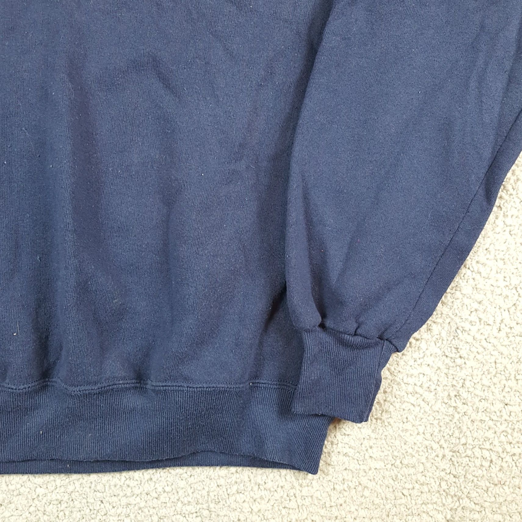 Jerzees VINTAGE Jerzees Sweatshirt Raglan Sleeve Crewneck Blue 80s Grunge Size L Women Pullover Size L / US 10 / IT 46 - 3 Thumbnail