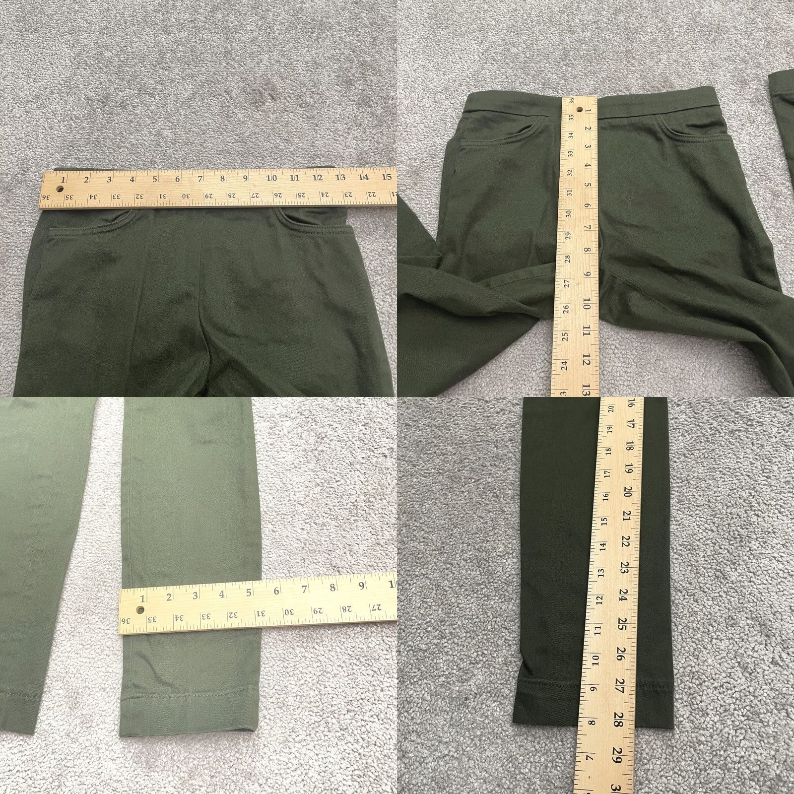 J.Crew J. Crew Pants Womens 00 Green Skinny Mid Rise Casual Slim 26x28 Stretch Dannie Size 24" / US 00 / IT 34 - 8 Thumbnail
