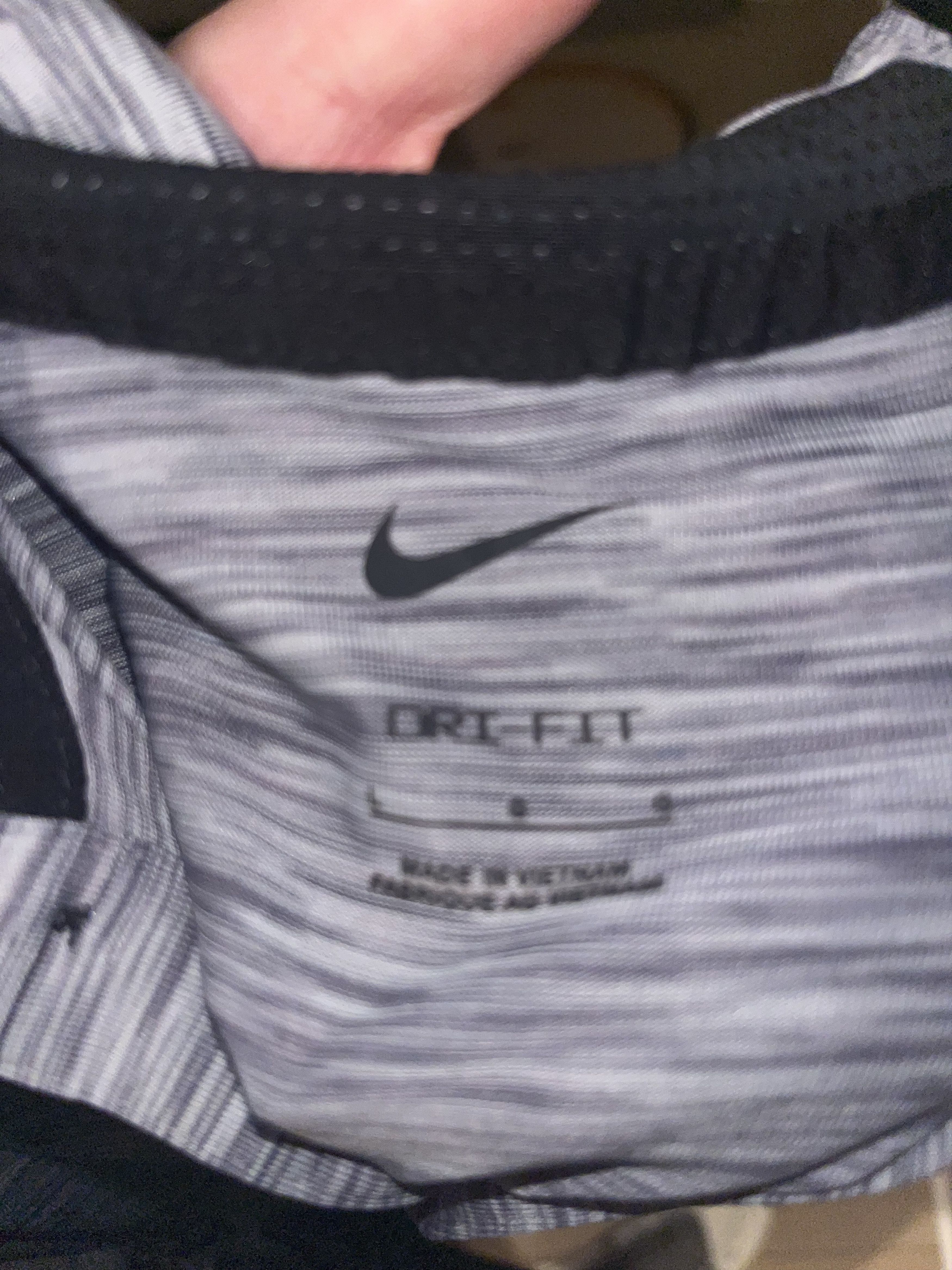 Nike Light Grey Polo Size US L / EU 52-54 / 3 - 3 Thumbnail
