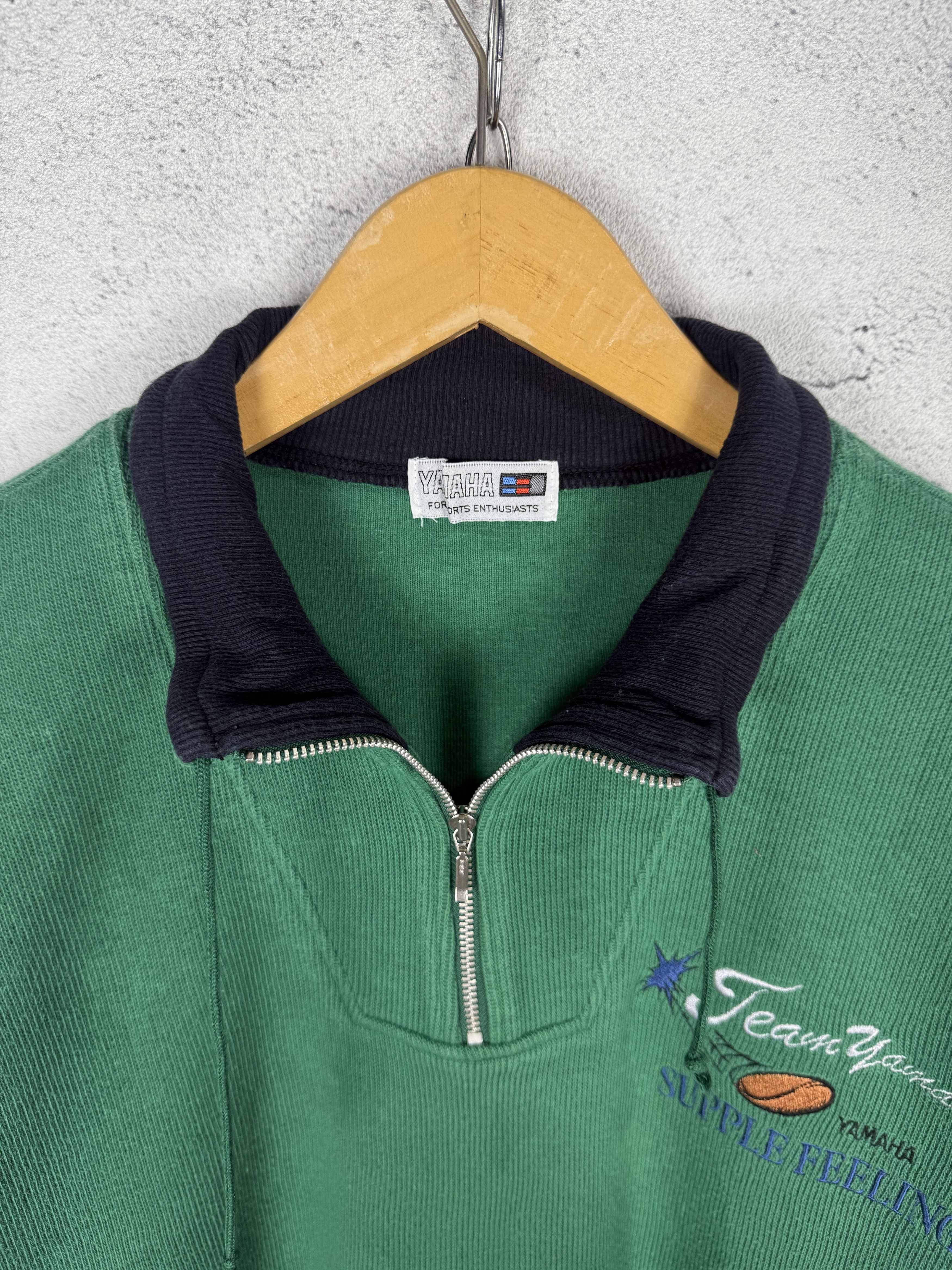 Vintage Vintage 90s Yamaha Half Zip Sweatshirt Crewneck Size US S / EU 44-46 / 1 - 4 Thumbnail